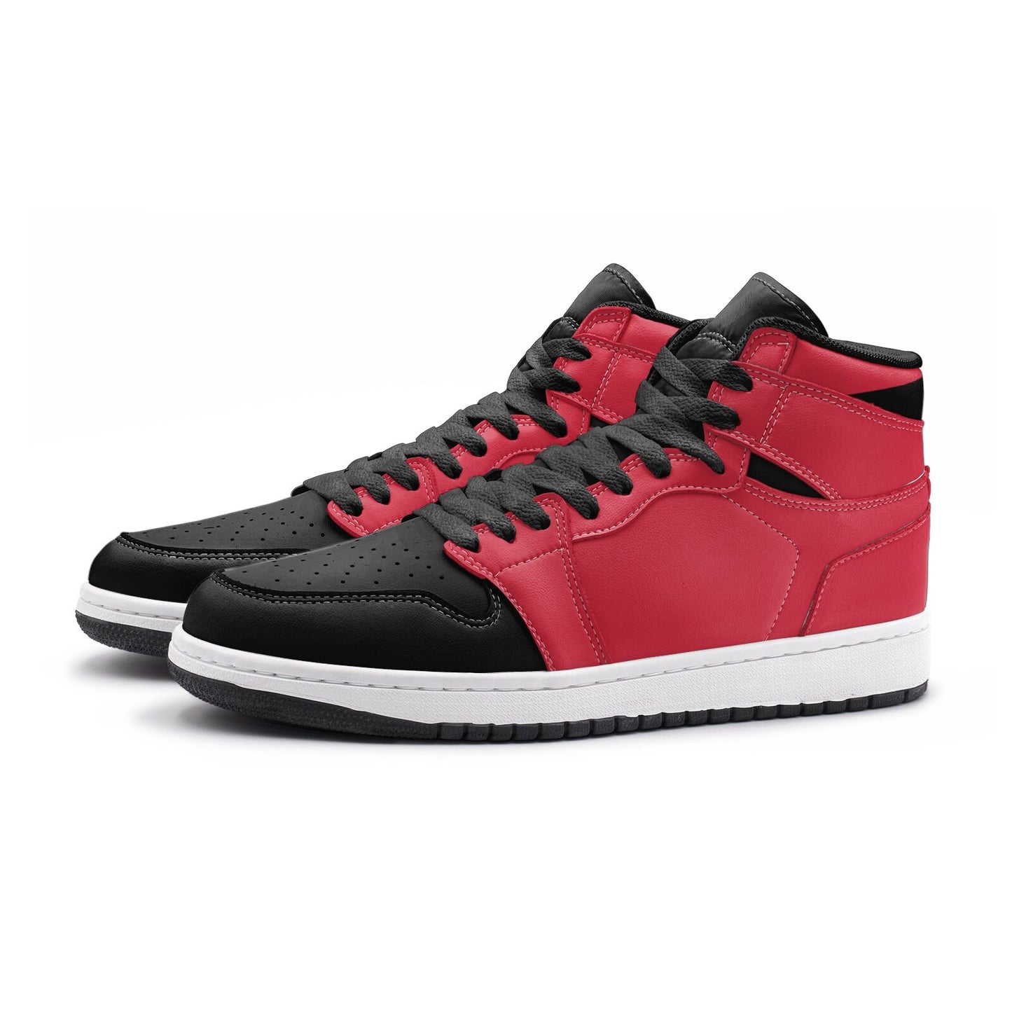 Red and Black High Tops Unisex Sizes