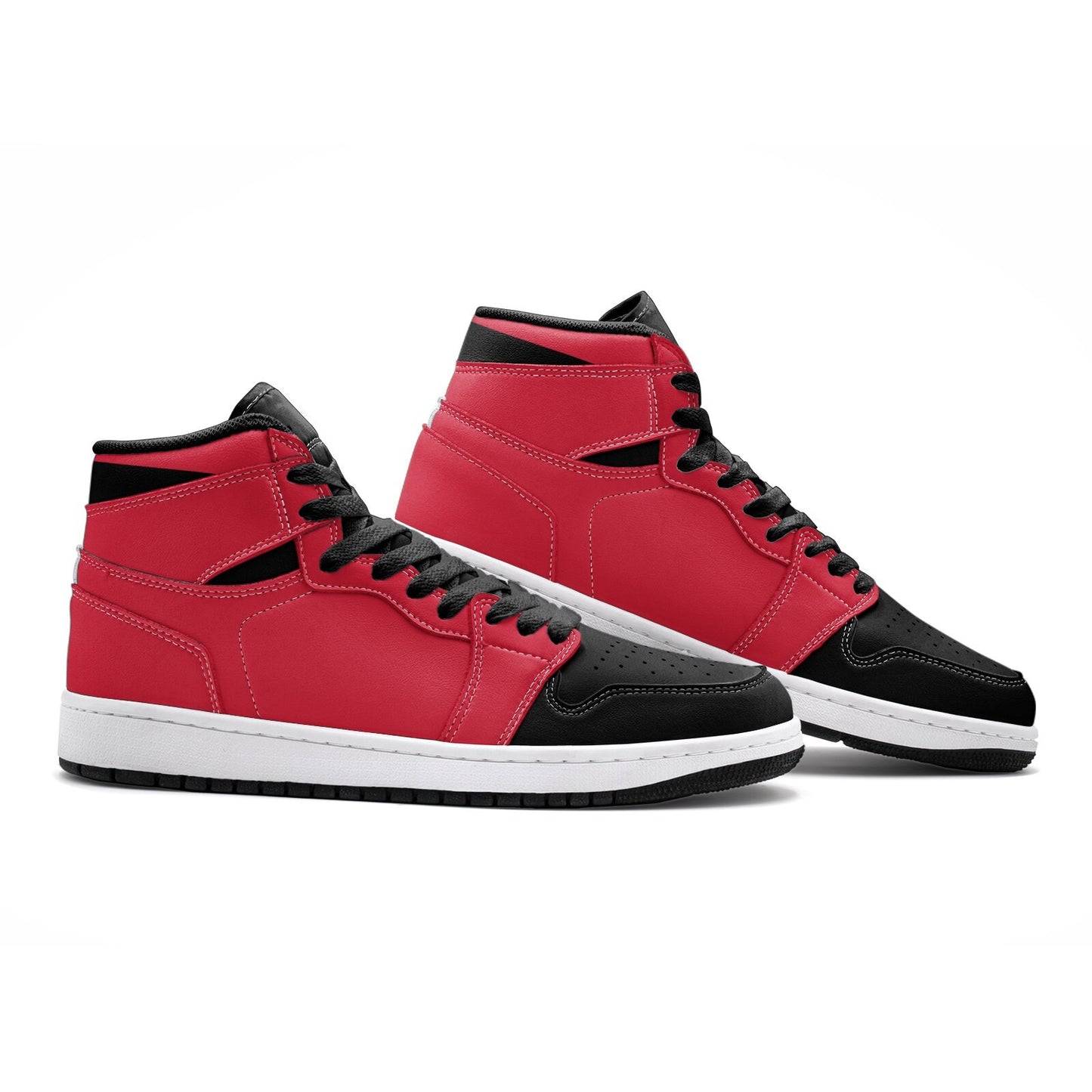 Red and Black High Tops Unisex Sizes