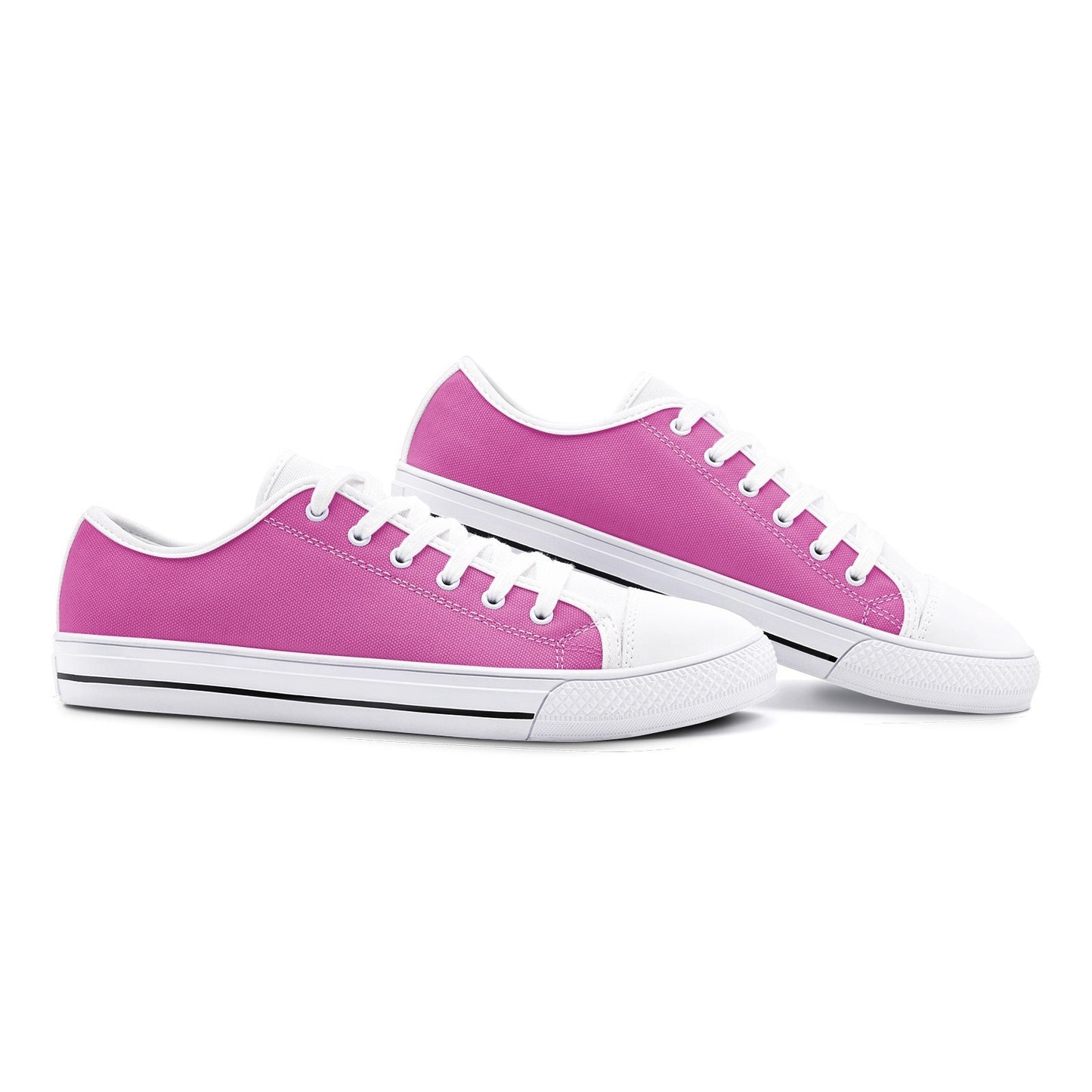 Pink Sneakers Unisex Low Top Canvas Shoes