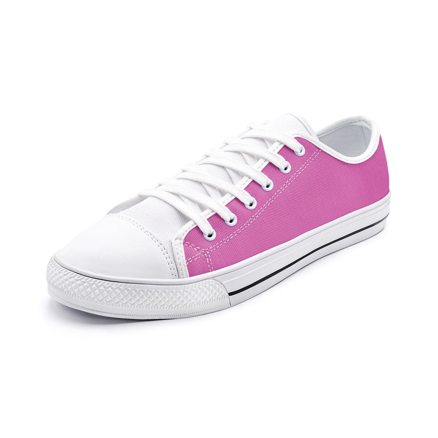 Pink Sneakers Unisex Low Top Canvas Shoes