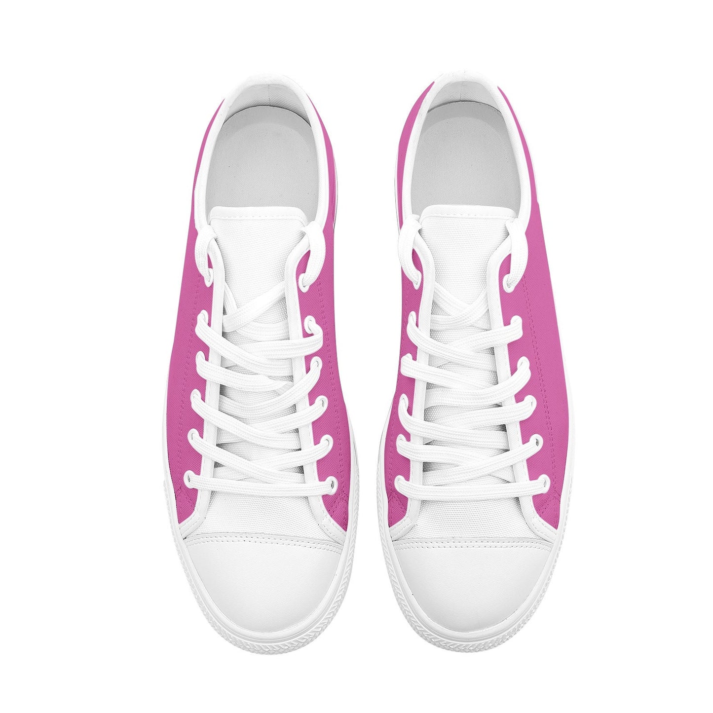 Pink Sneakers Unisex Low Top Canvas Shoes