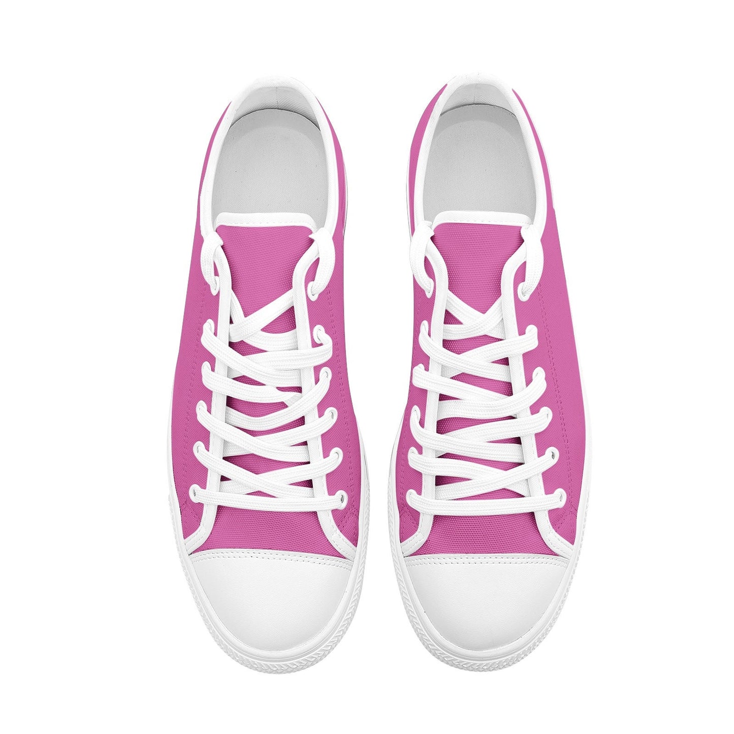 Pink Sneakers Unisex Low Top Canvas Shoes