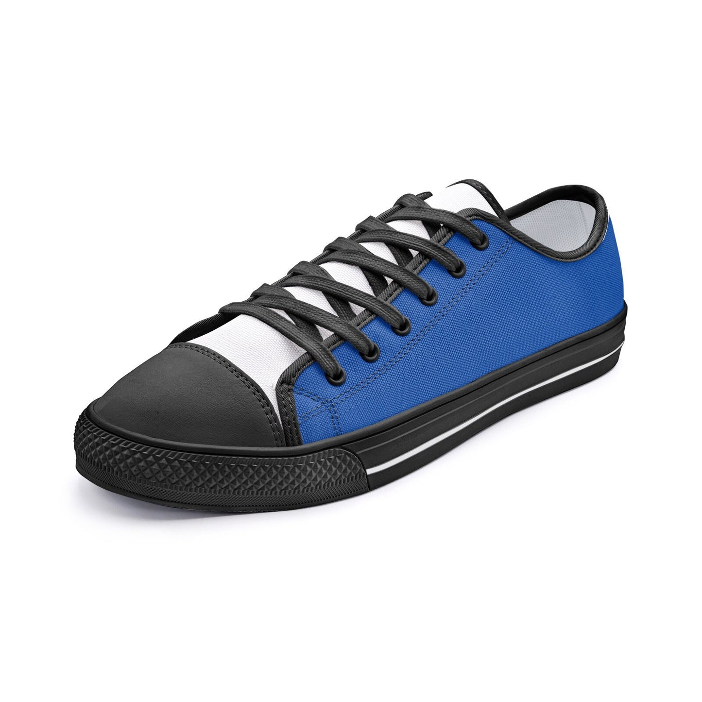 Blue Sneakers Unisex Low Top Canvas Shoes