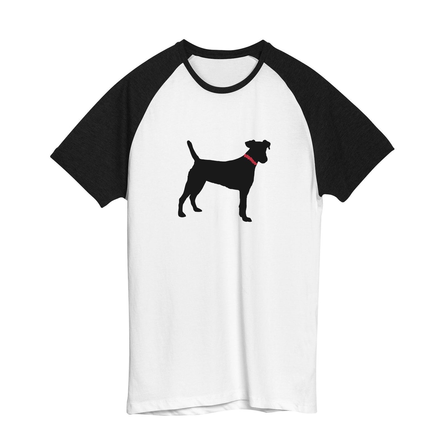 Black Dog T-Shirts Women's Premium Cotton Raglan Tshirts
