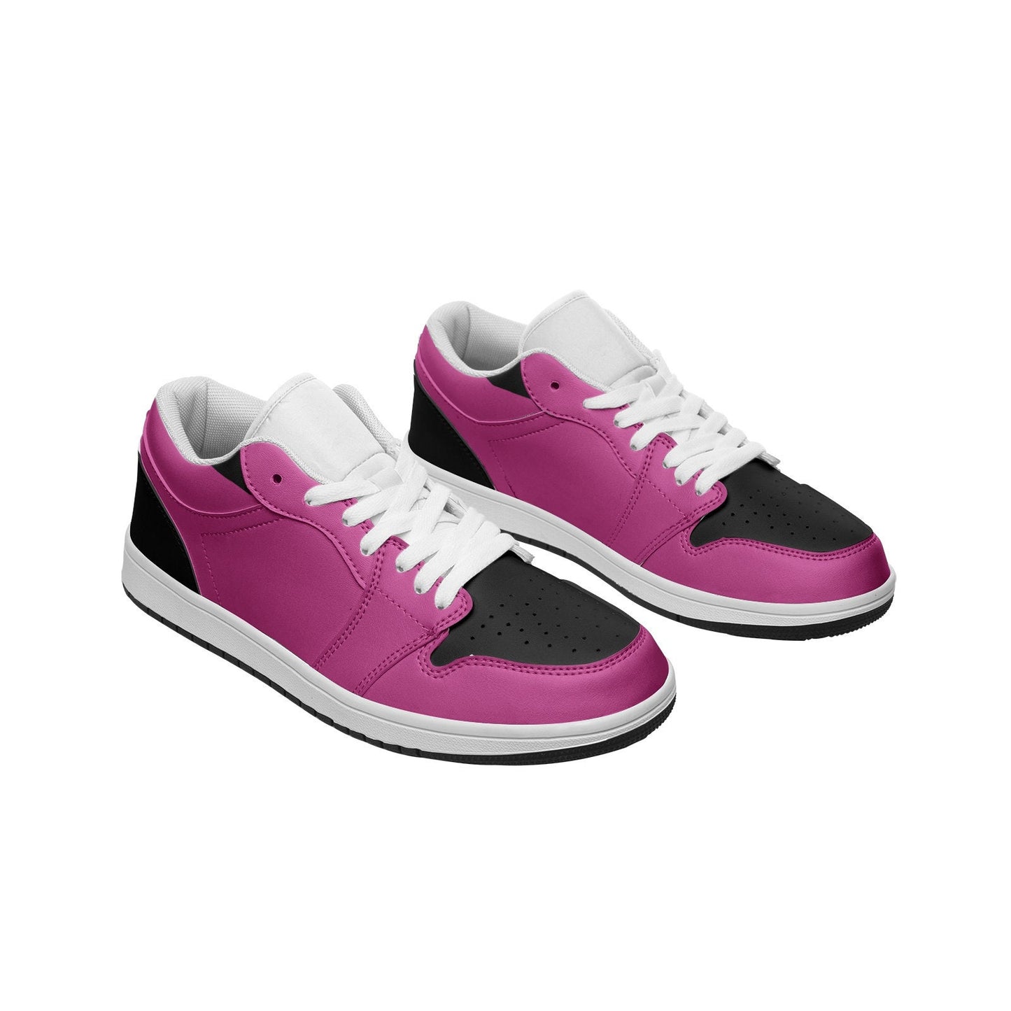 Pink Sneakers Unisex Low Top Leather Sneakers