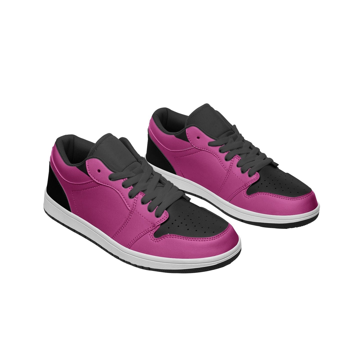 Pink Sneakers Unisex Low Top Leather Sneakers