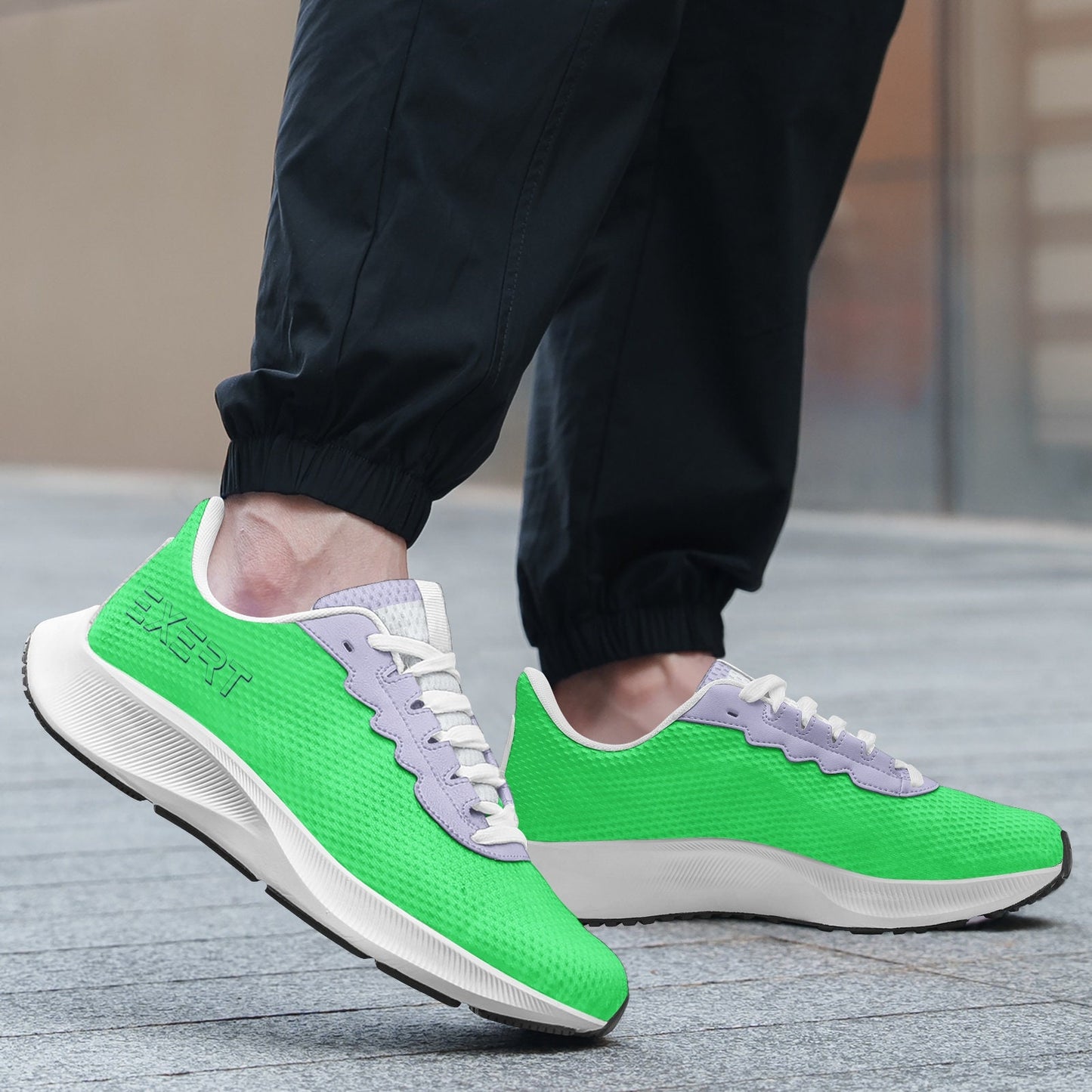 Green Sneakers Unisex Mesh Tech Performance Running Shoes