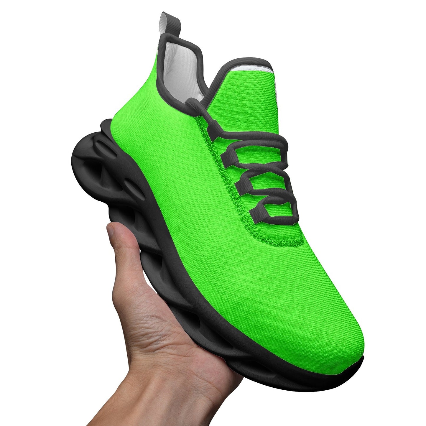 Bright Green Sneakers Unisex Bounce Mesh Knit Sneakers