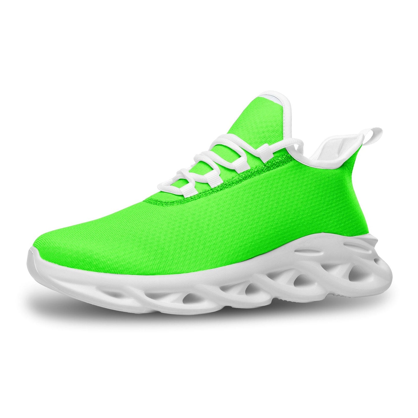 Bright Green Sneakers Unisex Bounce Mesh Knit Sneakers