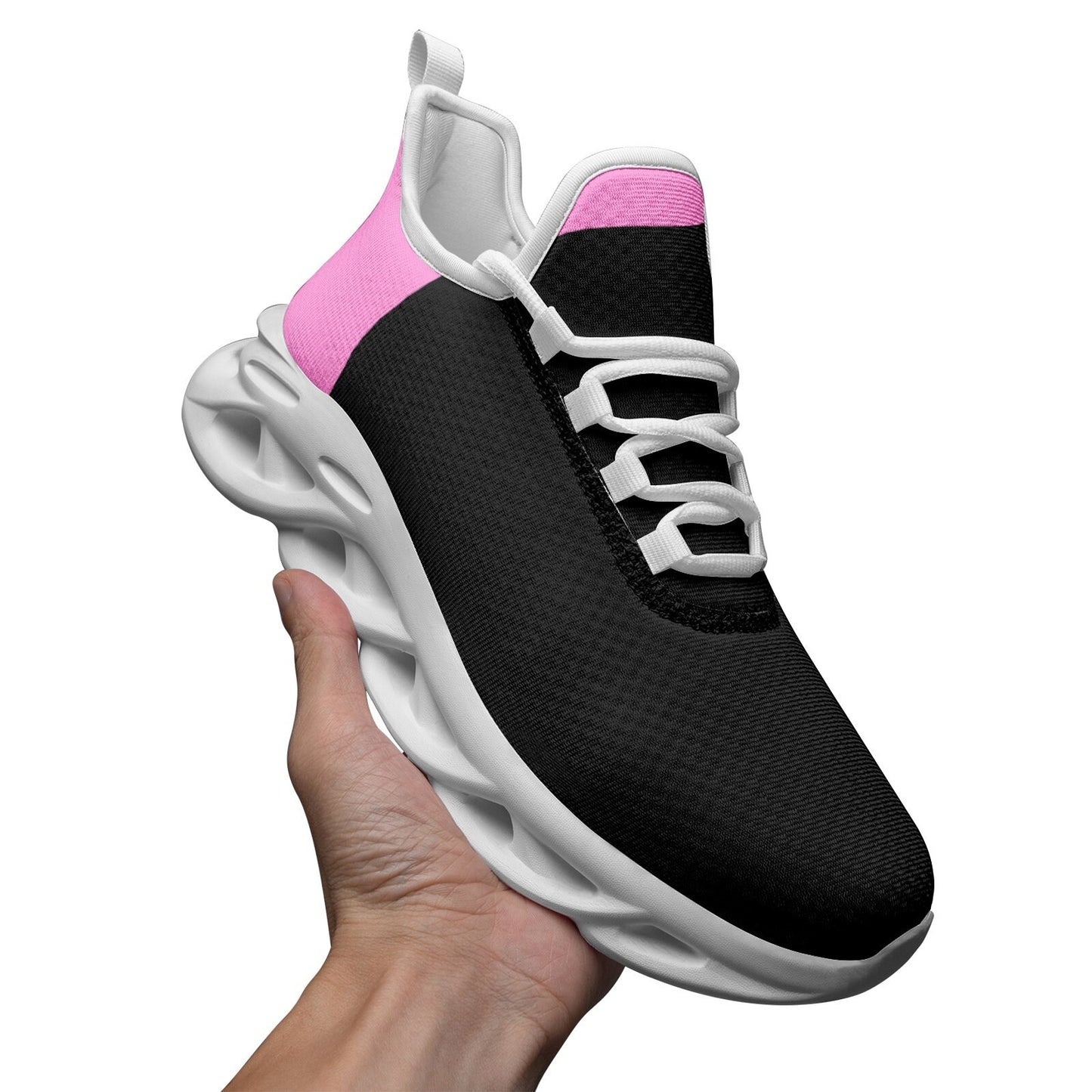 Pink Sneakers Unisex Bounce Mesh Knit Sneakers