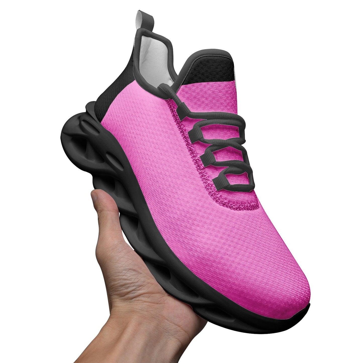 Pink Sneakers Unisex Bounce Mesh Knit Sneakers