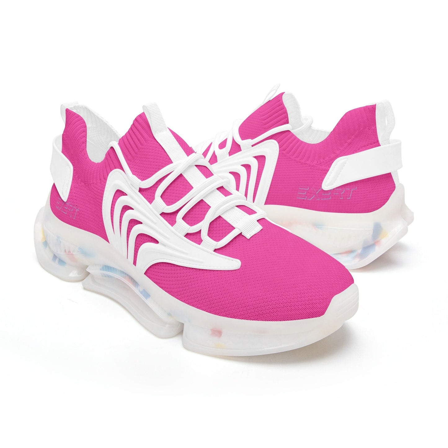 Mens Pink Running Shoes Unisex Low Top Mesh Sneakers