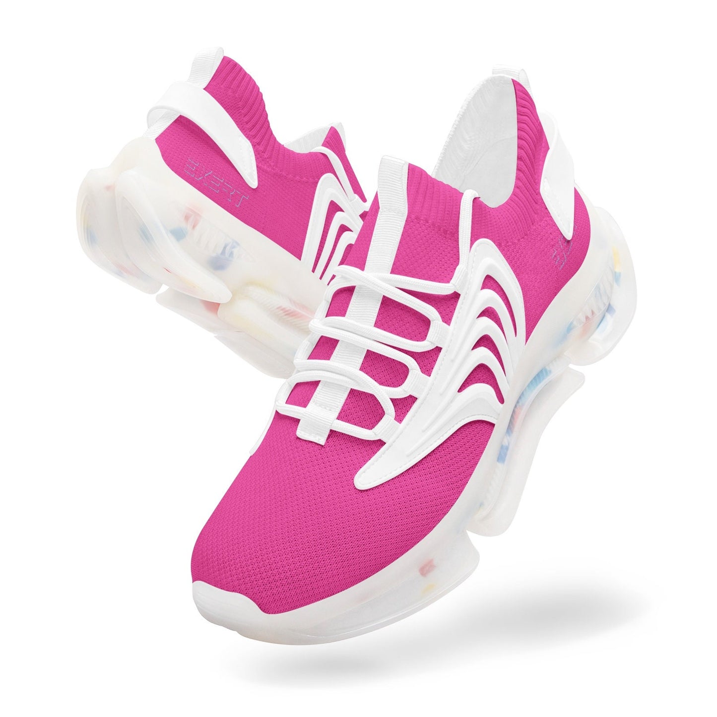 Mens Pink Running Shoes Unisex Low Top Mesh Sneakers