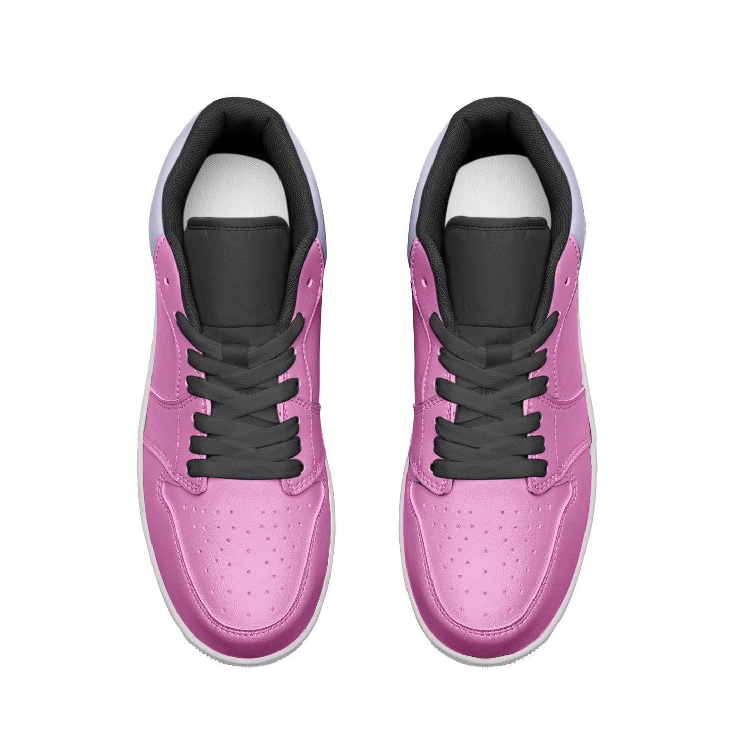 Pink Sneakers Unisex Low Top Leather Sneakers