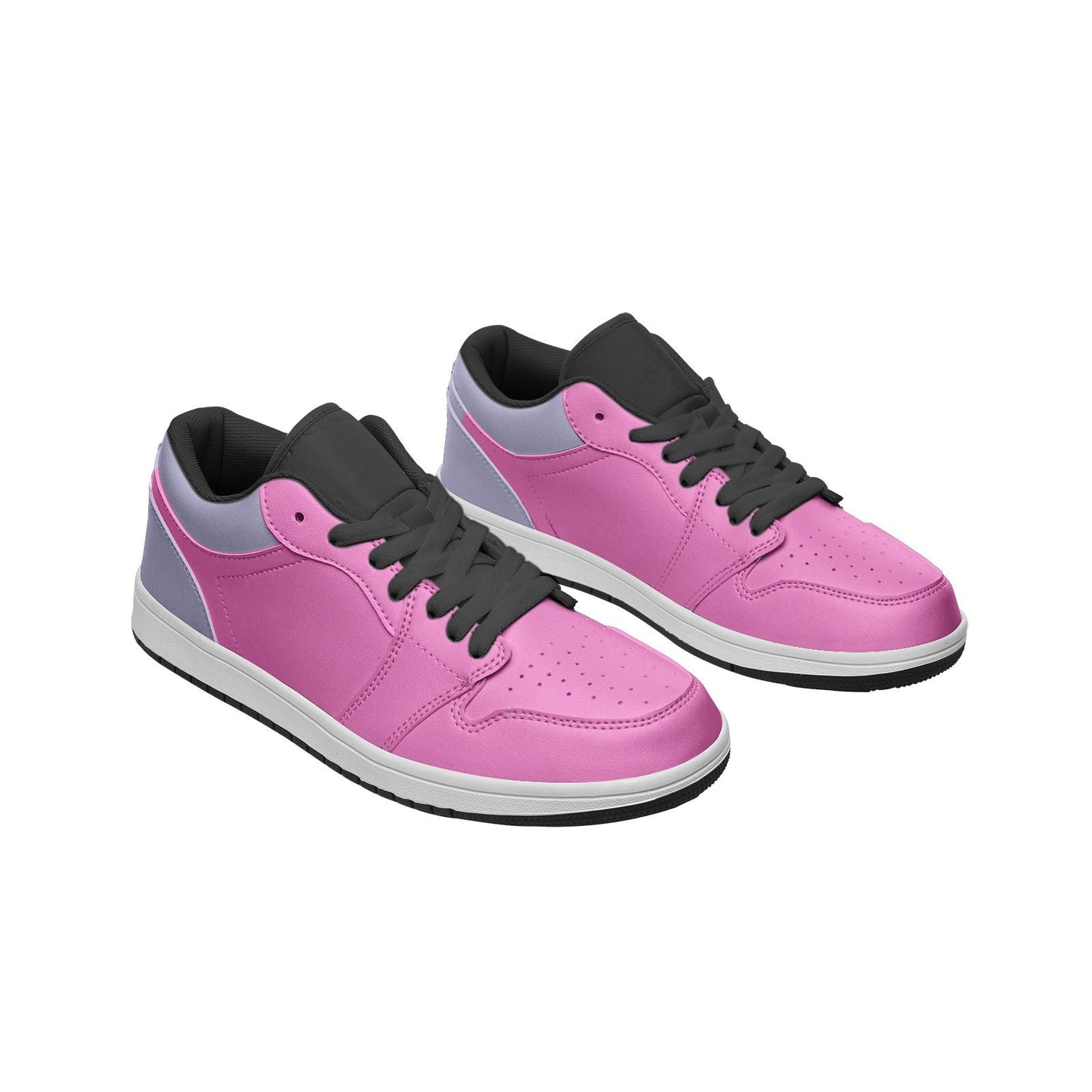 Pink Sneakers Unisex Low Top Leather Sneakers