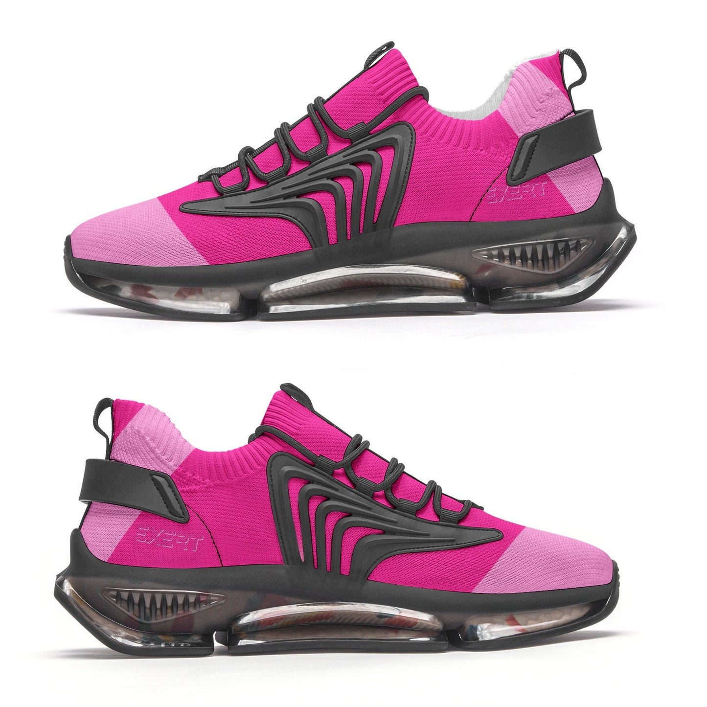 Pink Running Sneakers Unisex Low Top Mesh Pink Sneakers