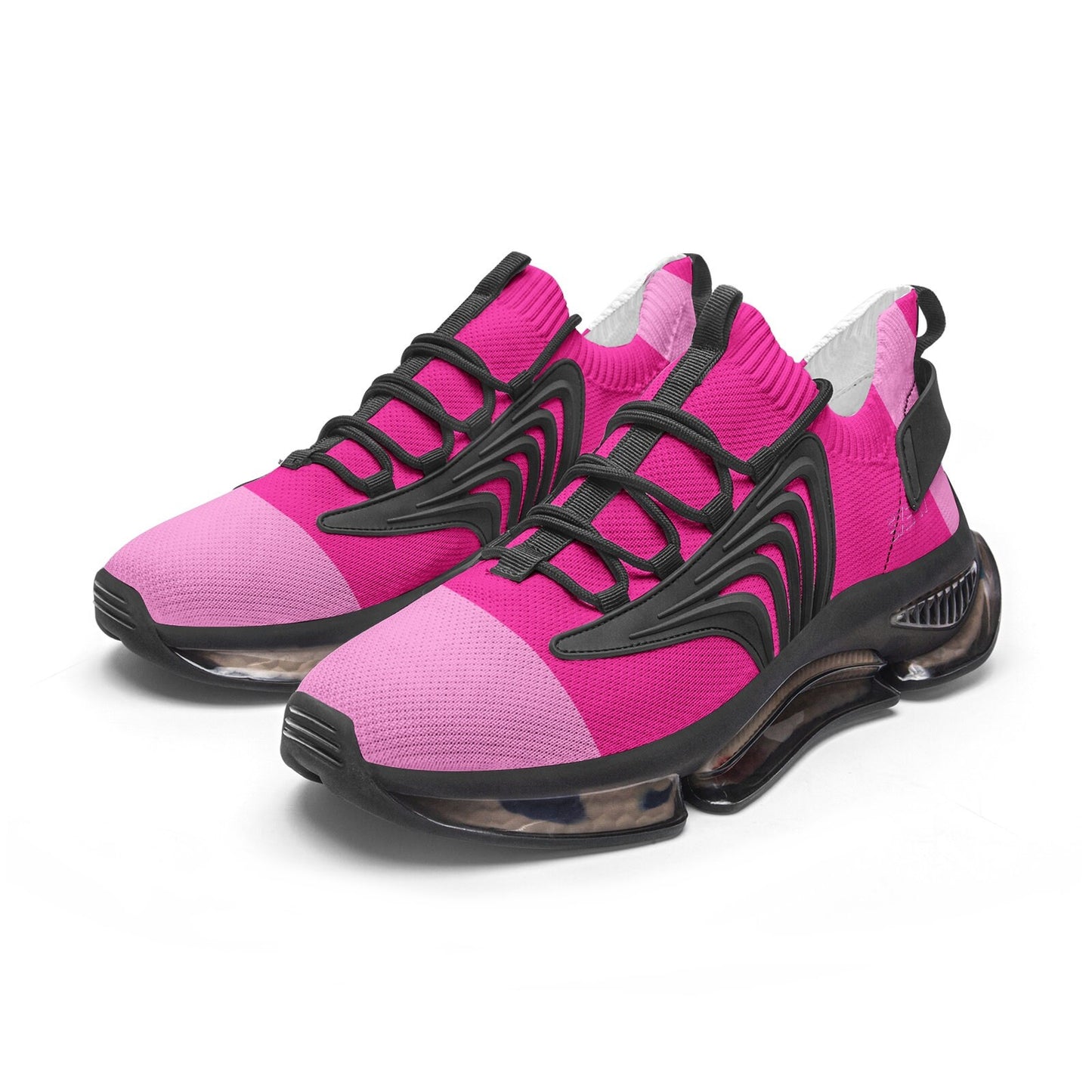 Pink Running Sneakers Unisex Low Top Mesh Pink Sneakers