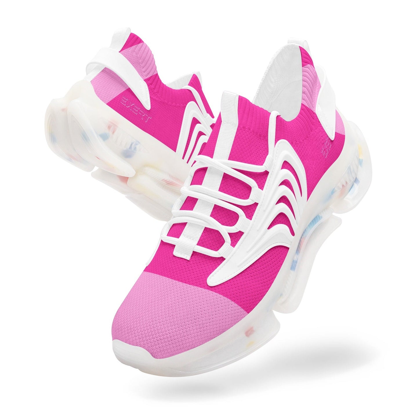 Pink Running Sneakers Unisex Low Top Mesh Pink Sneakers