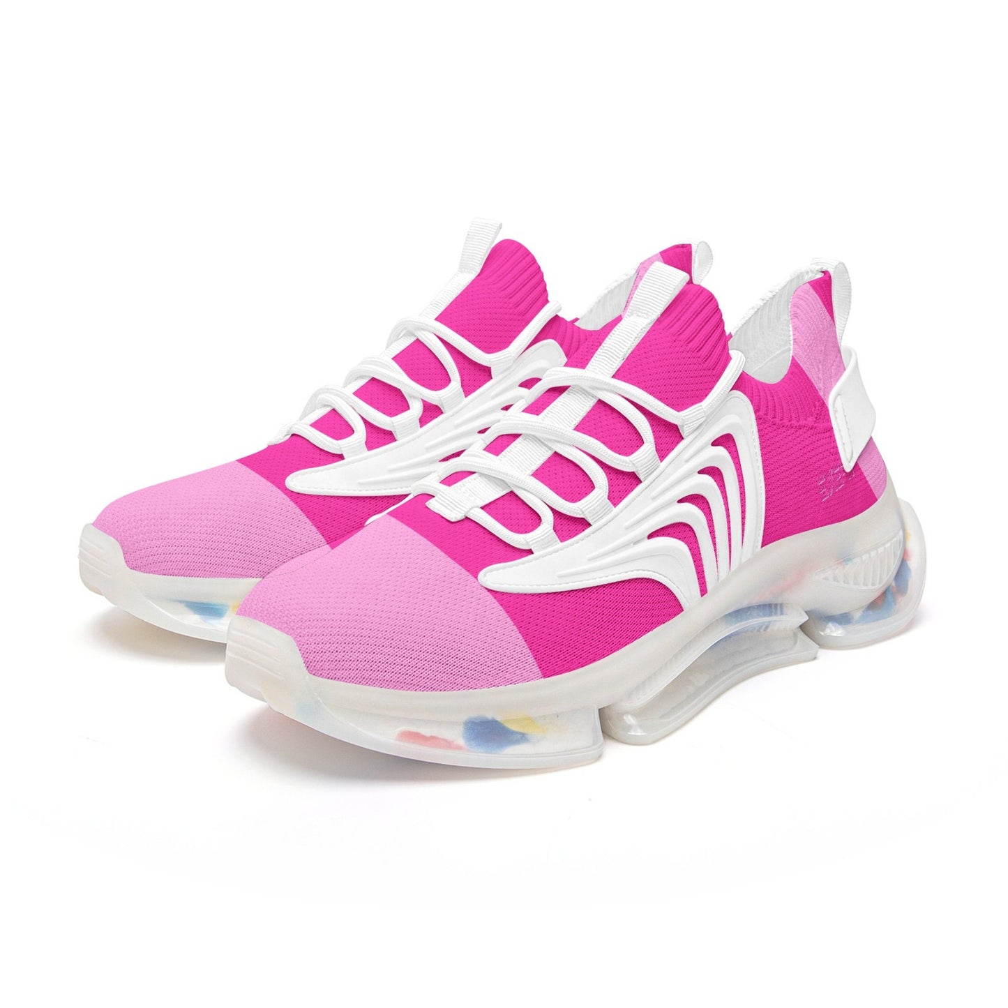 Pink Running Sneakers Unisex Low Top Mesh Pink Sneakers