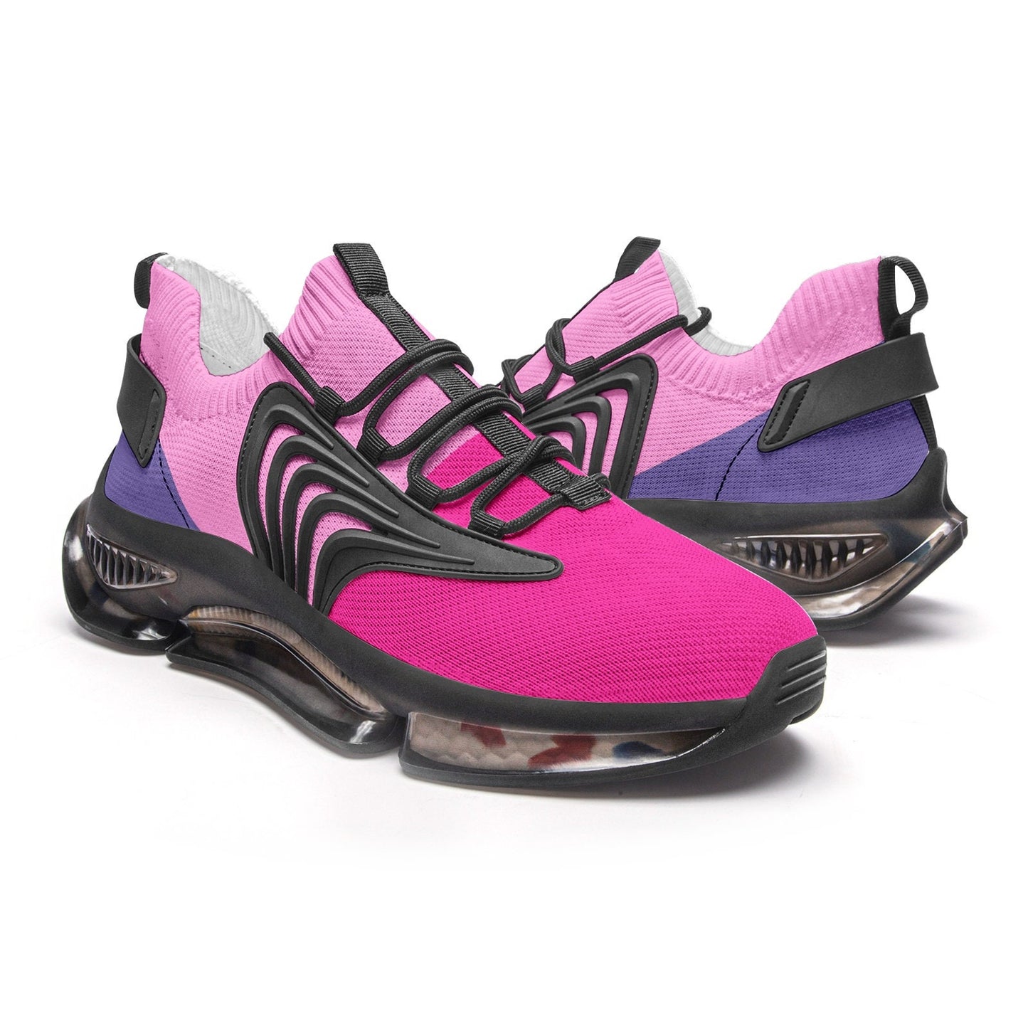 Pink Running Sneakers Unisex Low Top Mesh Sneakers