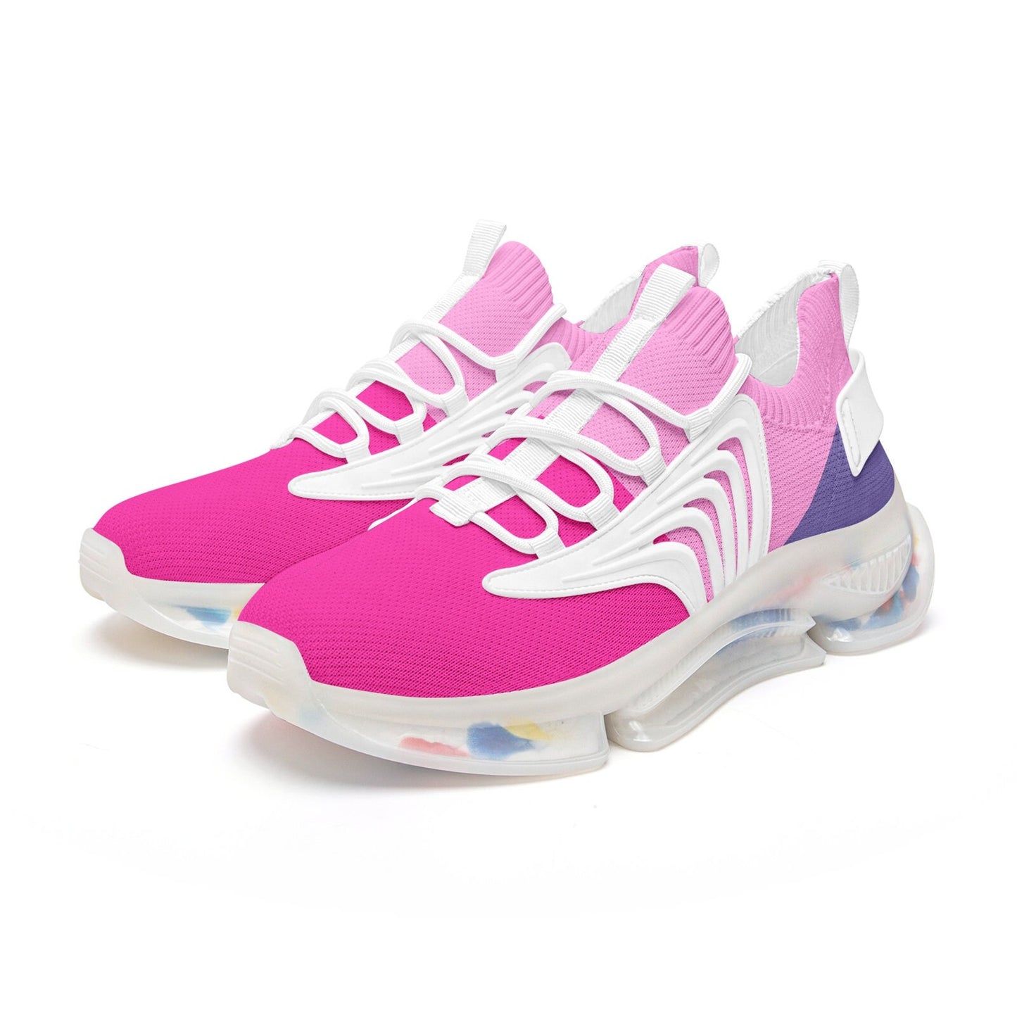 Pink Running Sneakers Unisex Low Top Mesh Sneakers