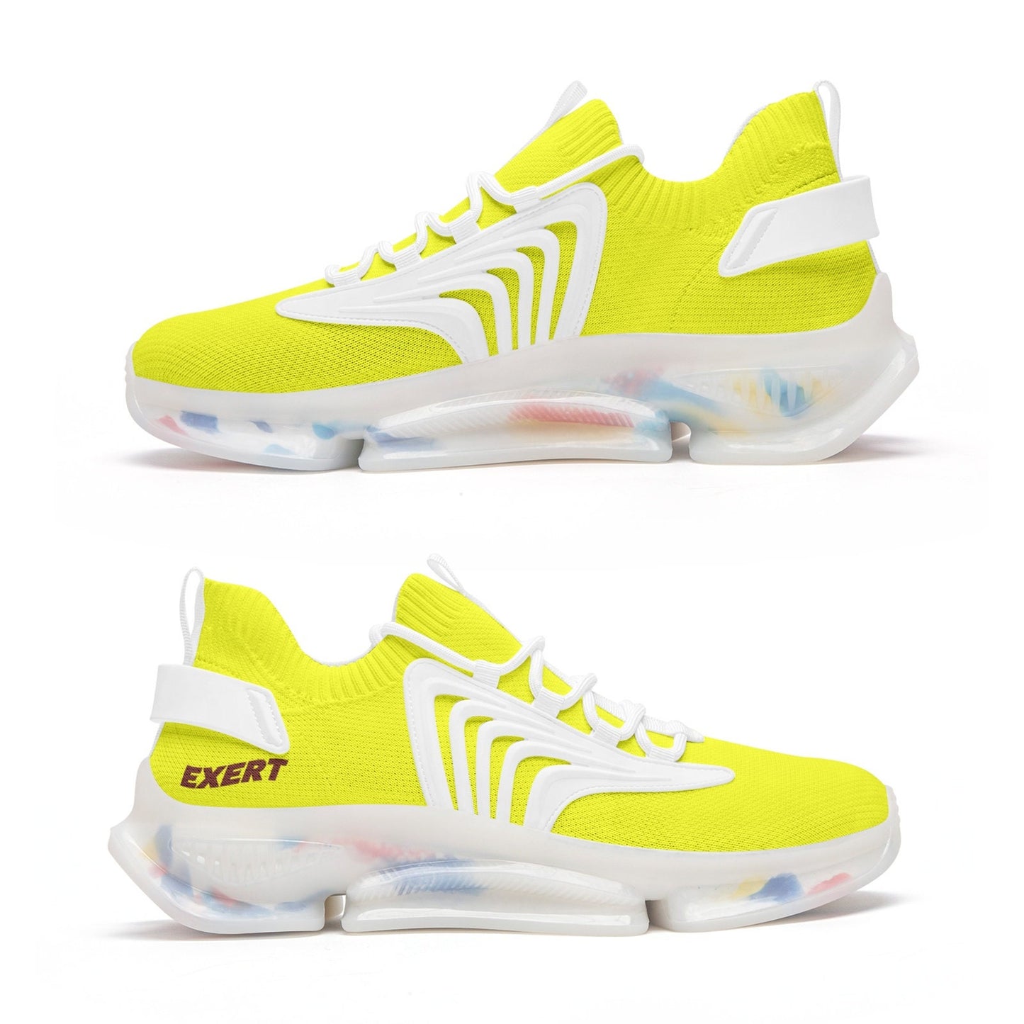 Yellow Running Sneakers Unisex Low Top Mesh Sneakers