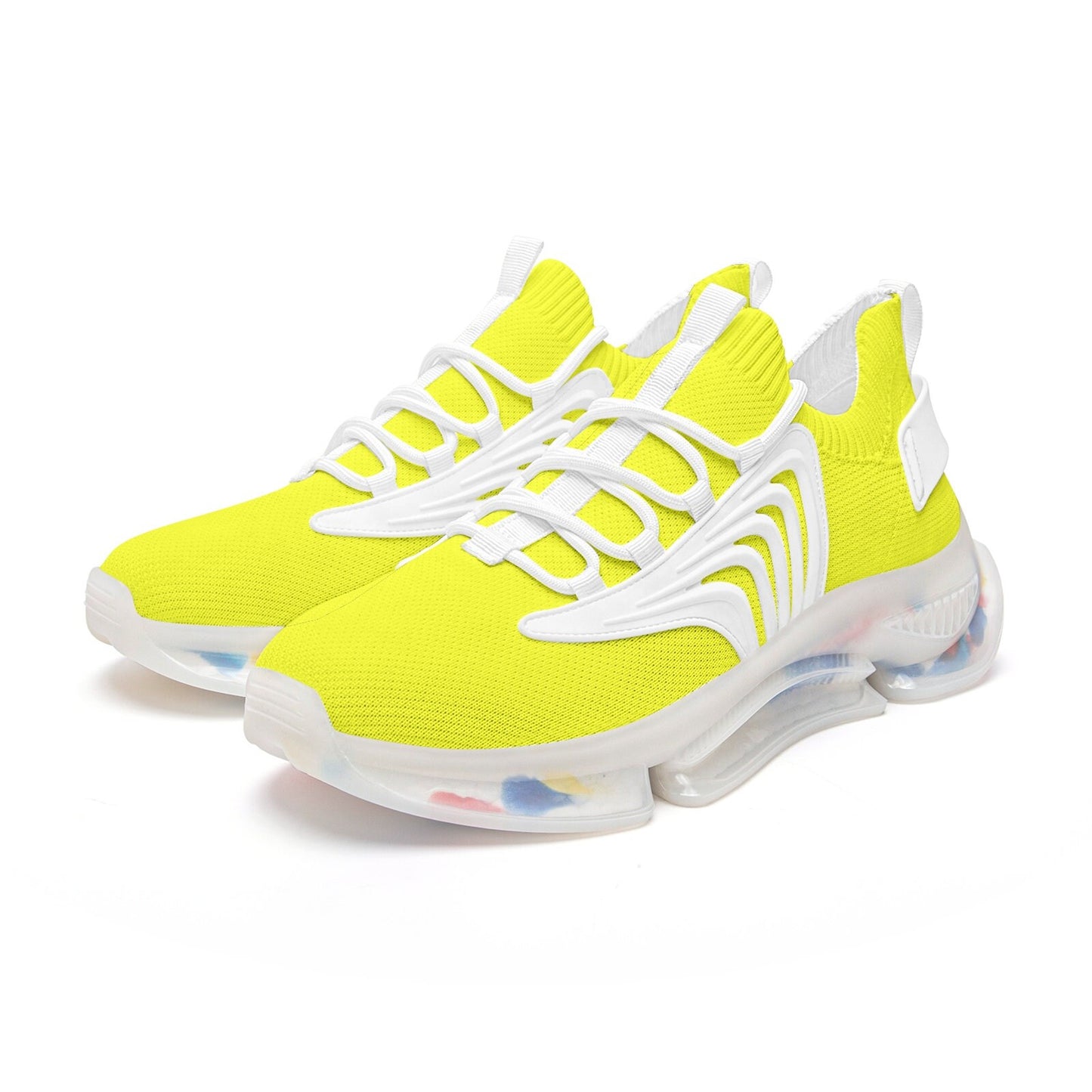 Yellow Running Sneakers Unisex Low Top Mesh Sneakers
