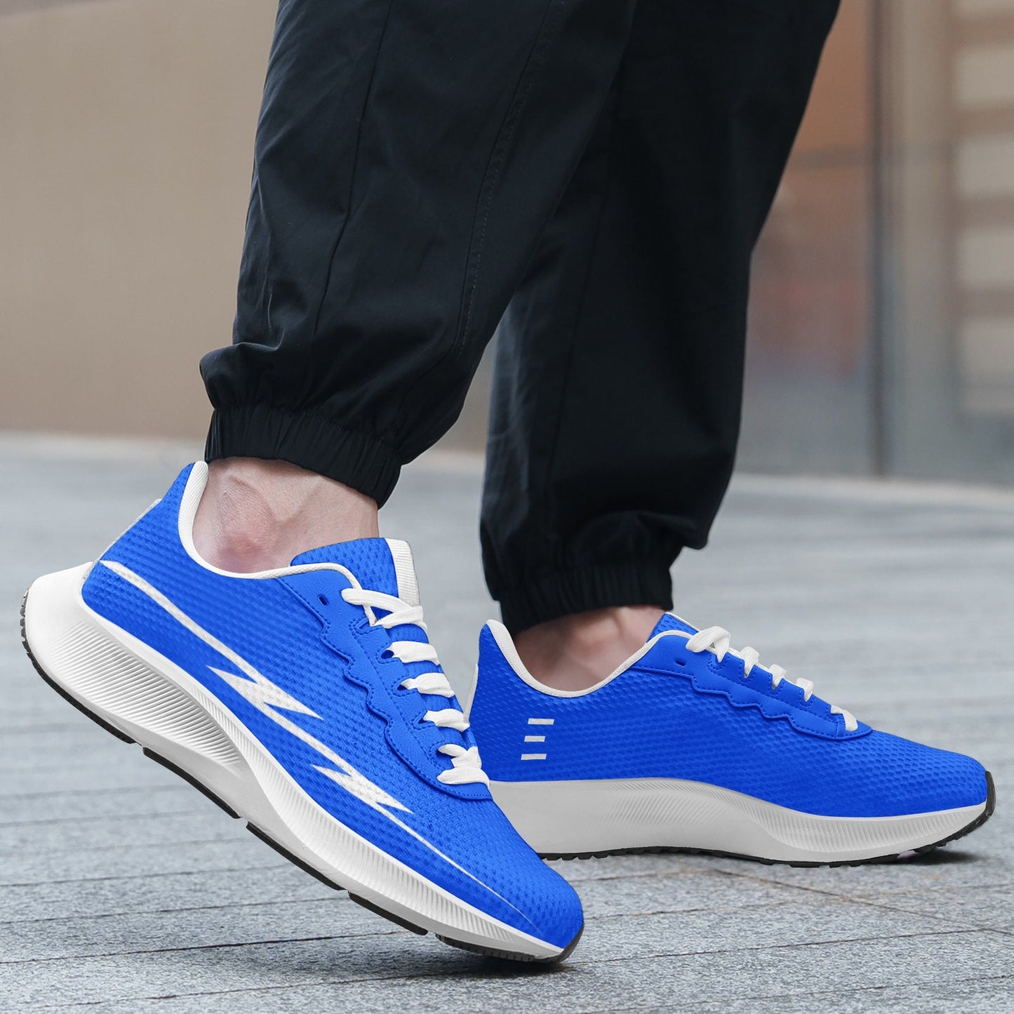 Blue Running Sneakers Unisex Mesh Tech Performance Running Shoes