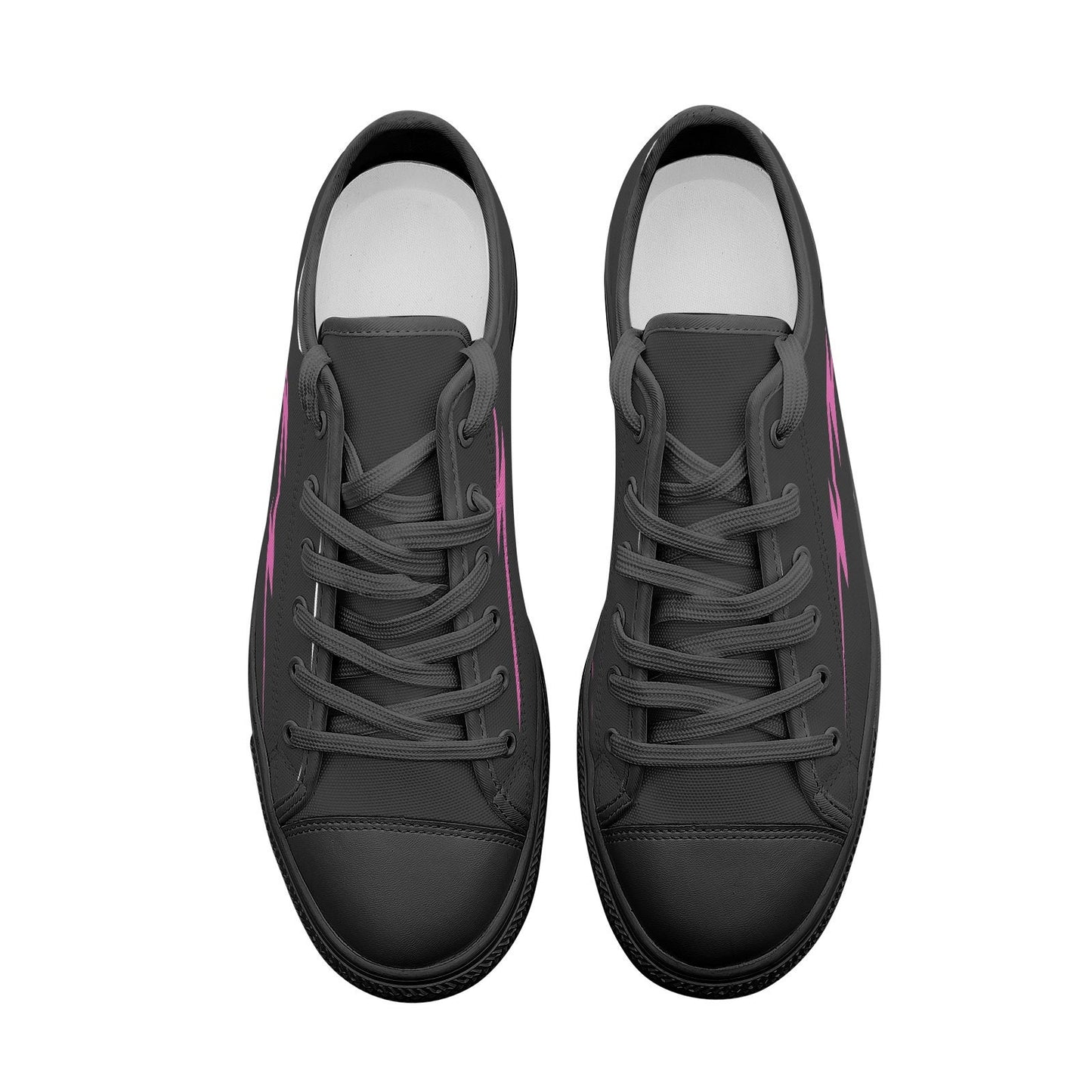 Black Sneakers Casual Unisex Low Top Canvas Shoes