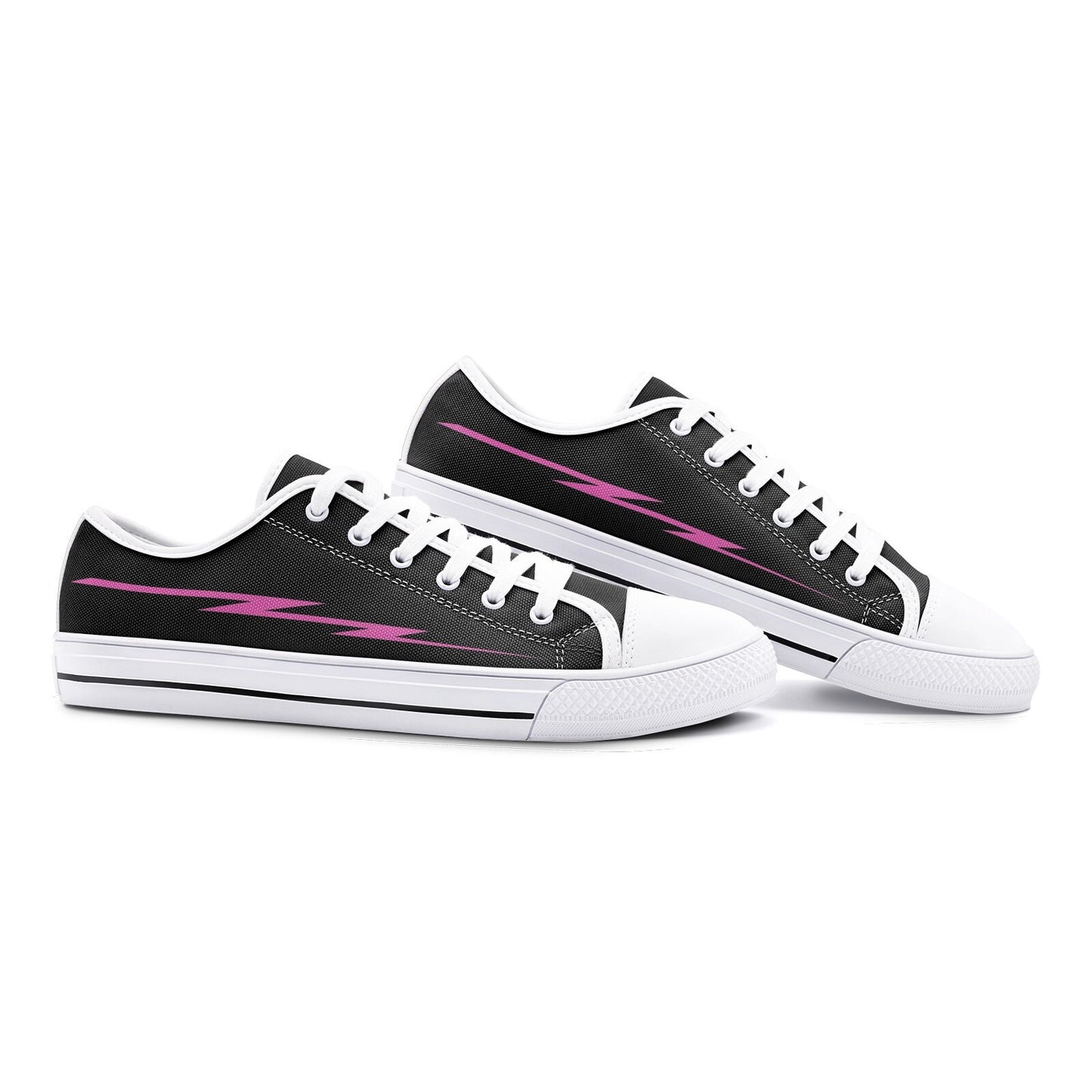 Black Sneakers Casual Unisex Low Top Canvas Shoes