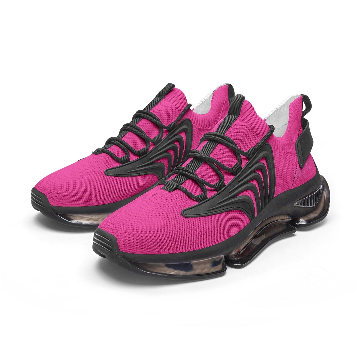Mens Pink Running Shoes Unisex Low Top Mesh Sneakers