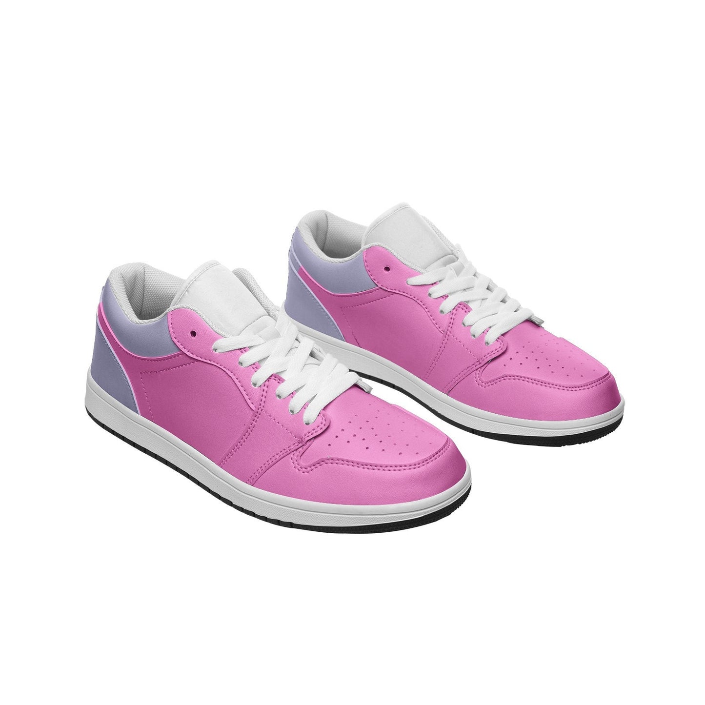 Pink Sneakers Unisex Low Top Leather Sneakers