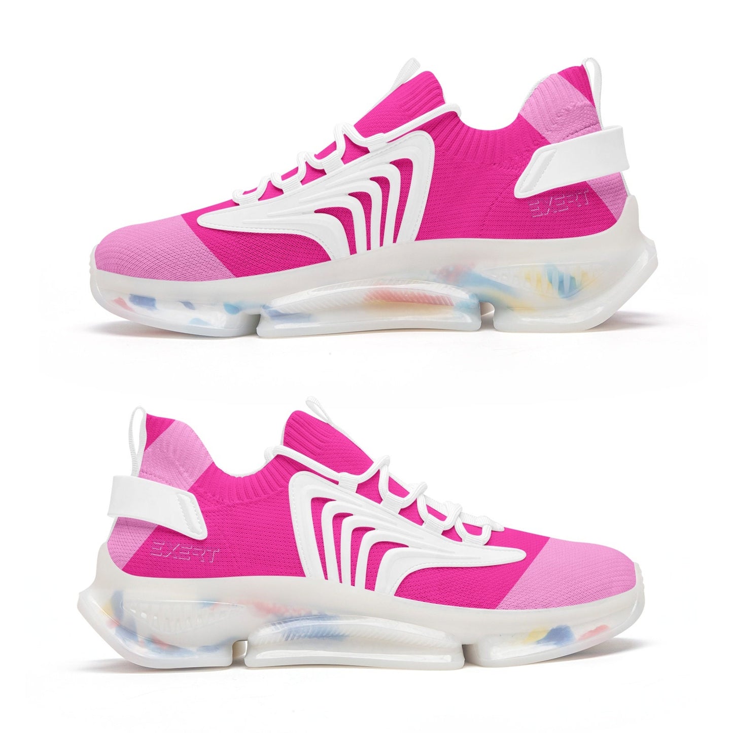 Pink Running Sneakers Unisex Low Top Mesh Pink Sneakers