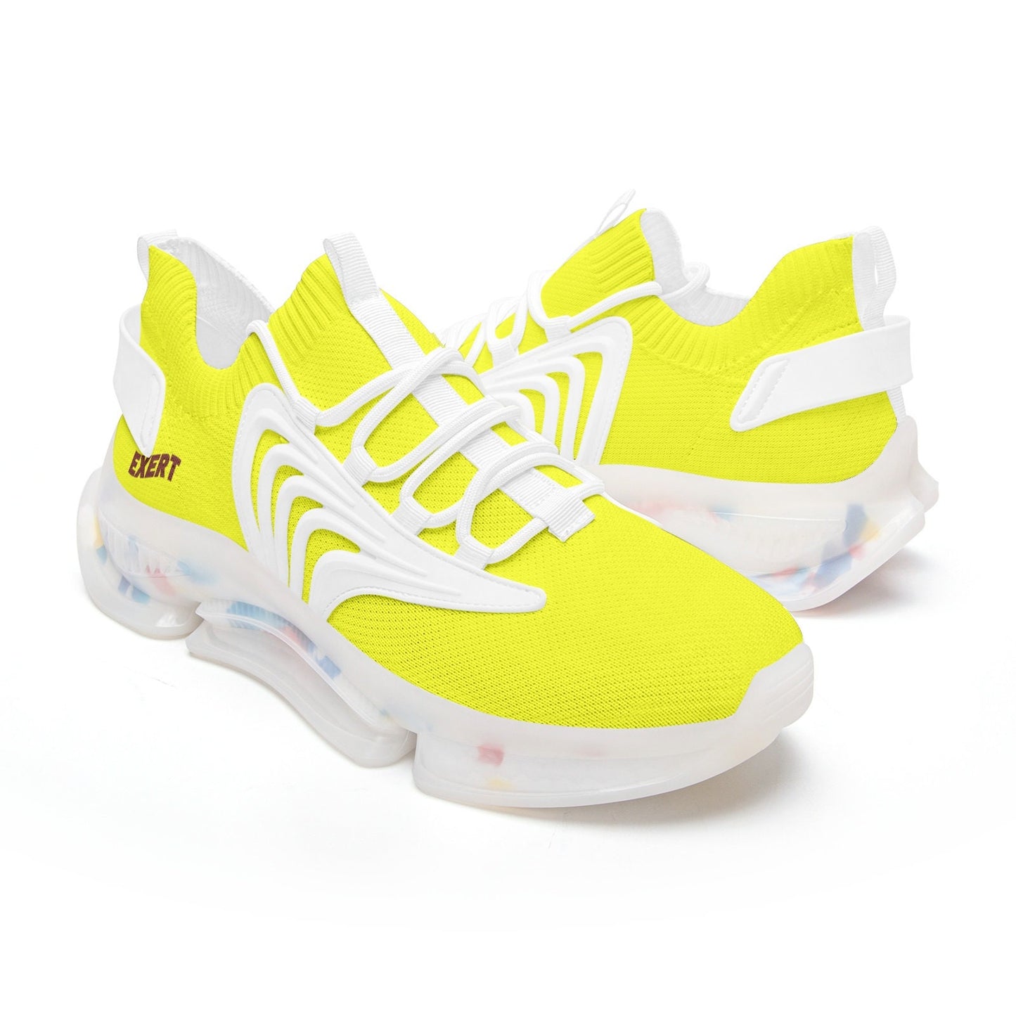 Yellow Running Sneakers Unisex Low Top Mesh Sneakers