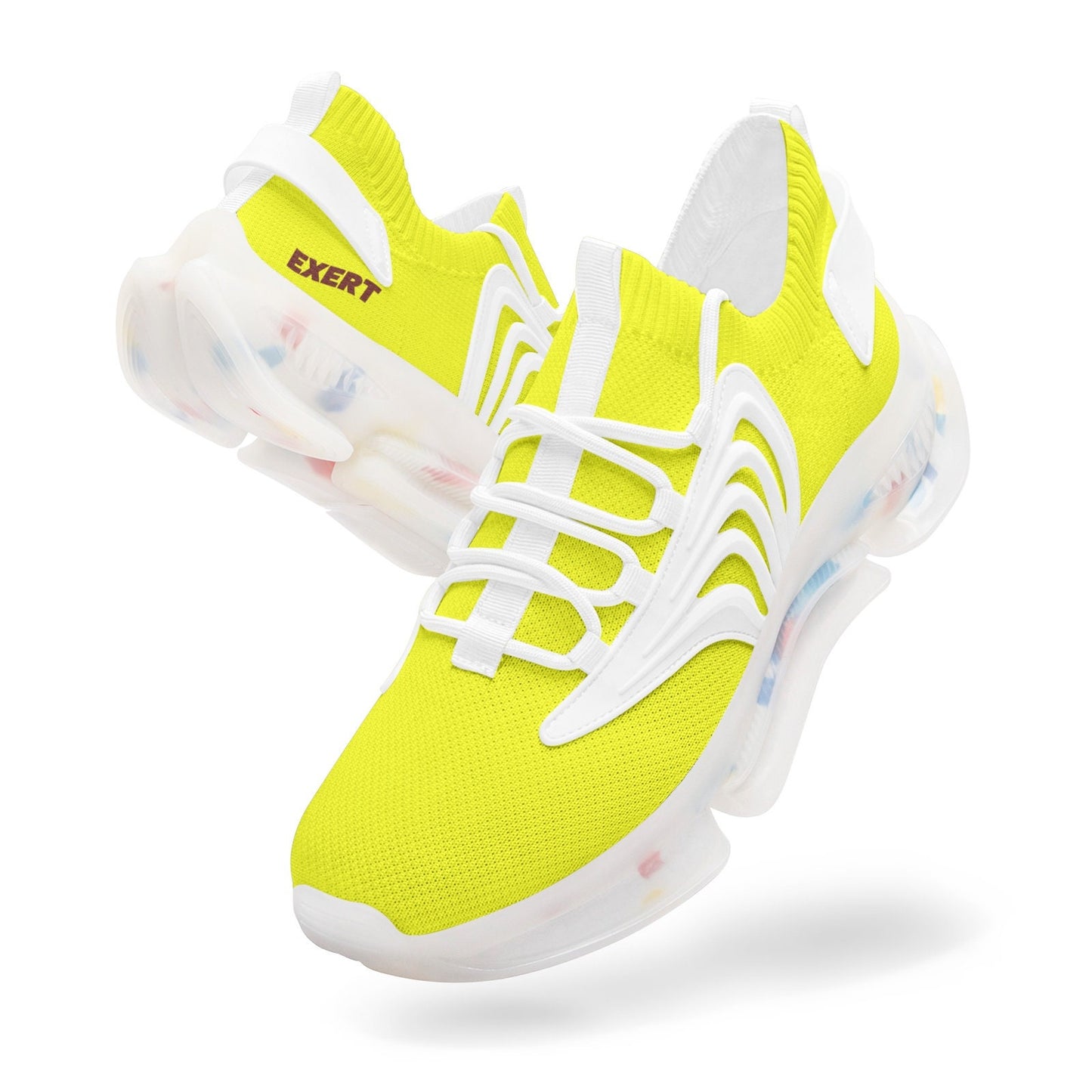 Yellow Running Sneakers Unisex Low Top Mesh Sneakers