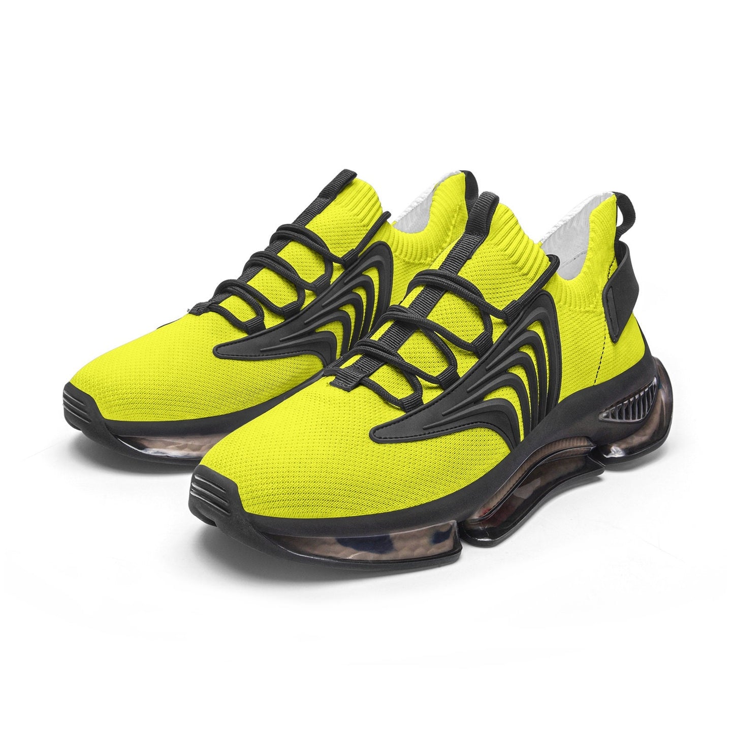 Yellow Running Sneakers Unisex Low Top Mesh Sneakers