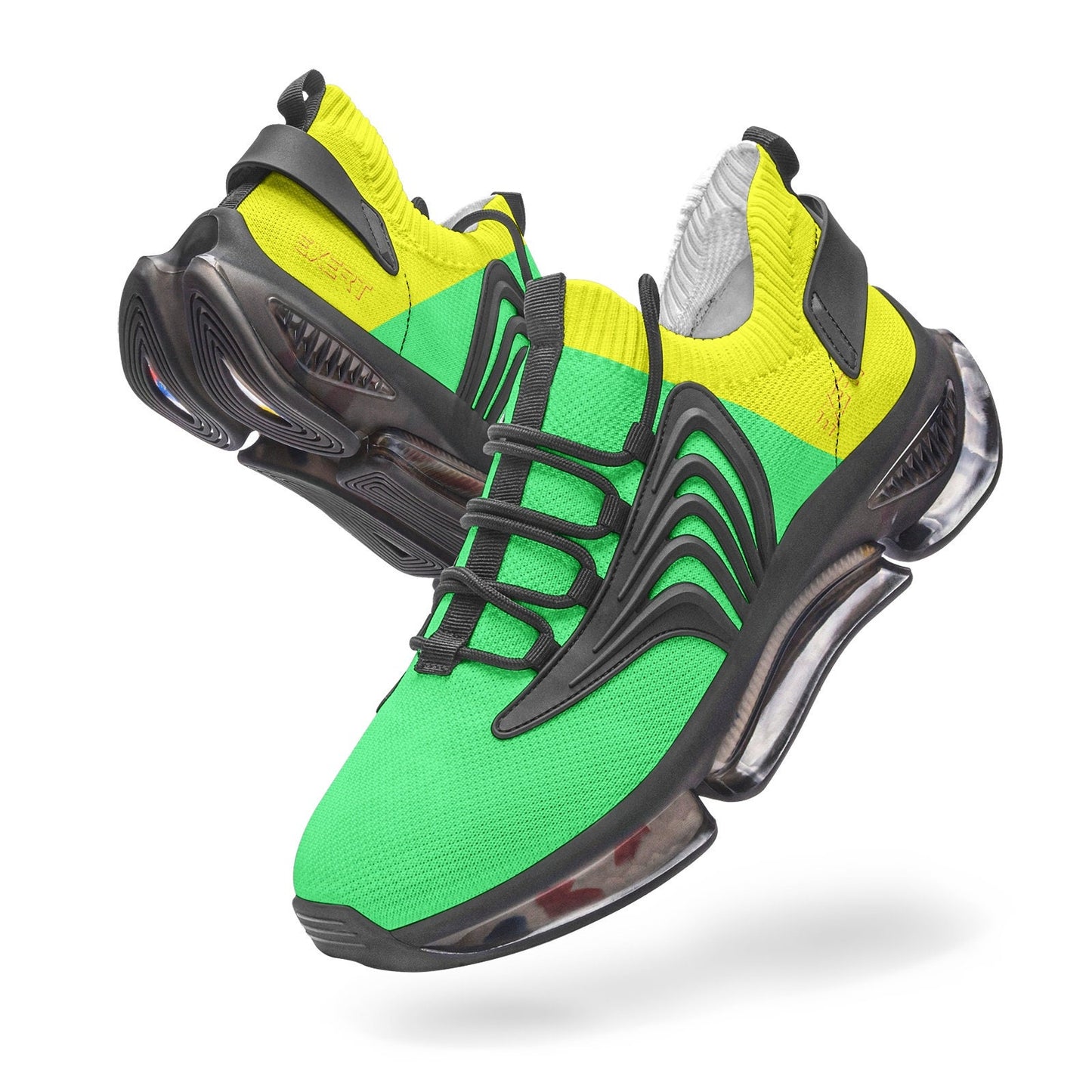 Green Exercise Sneakers Unisex Low Top Mesh Sneakers