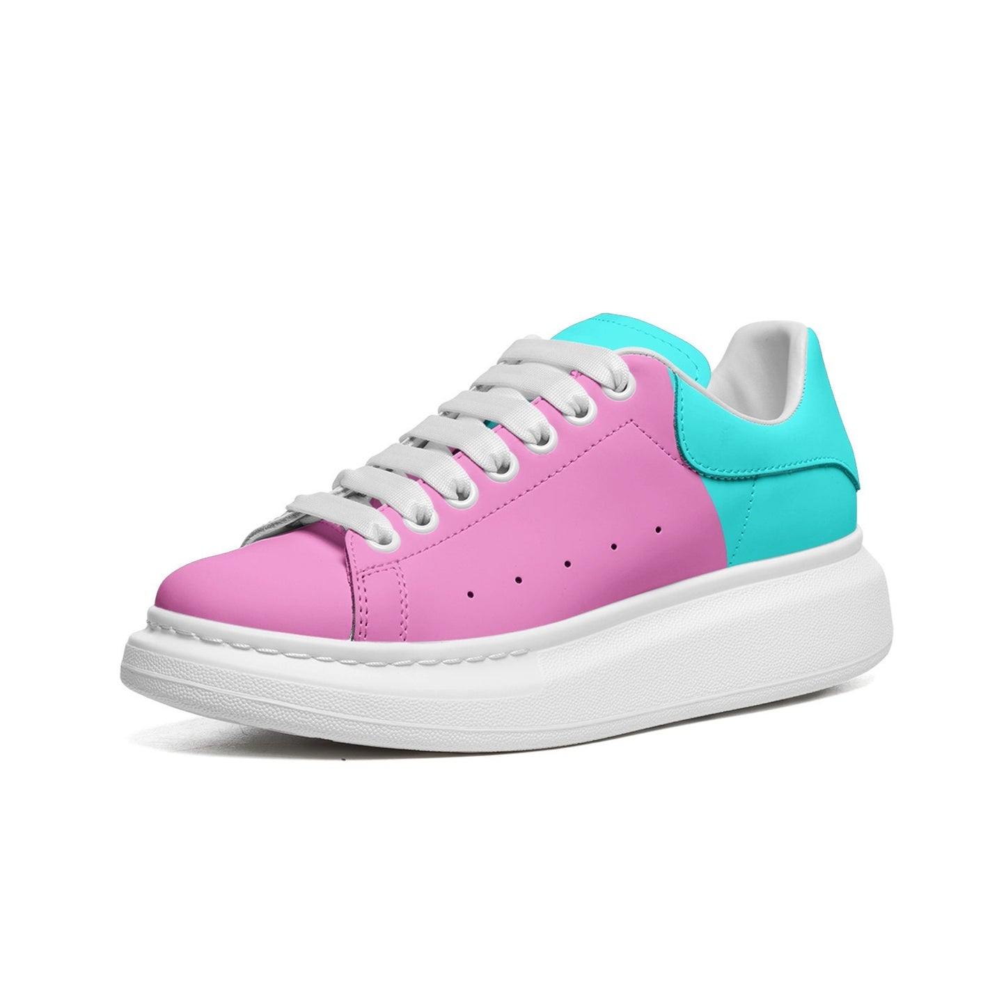 Unisex Non Slip Lace Up Leather Sneakers