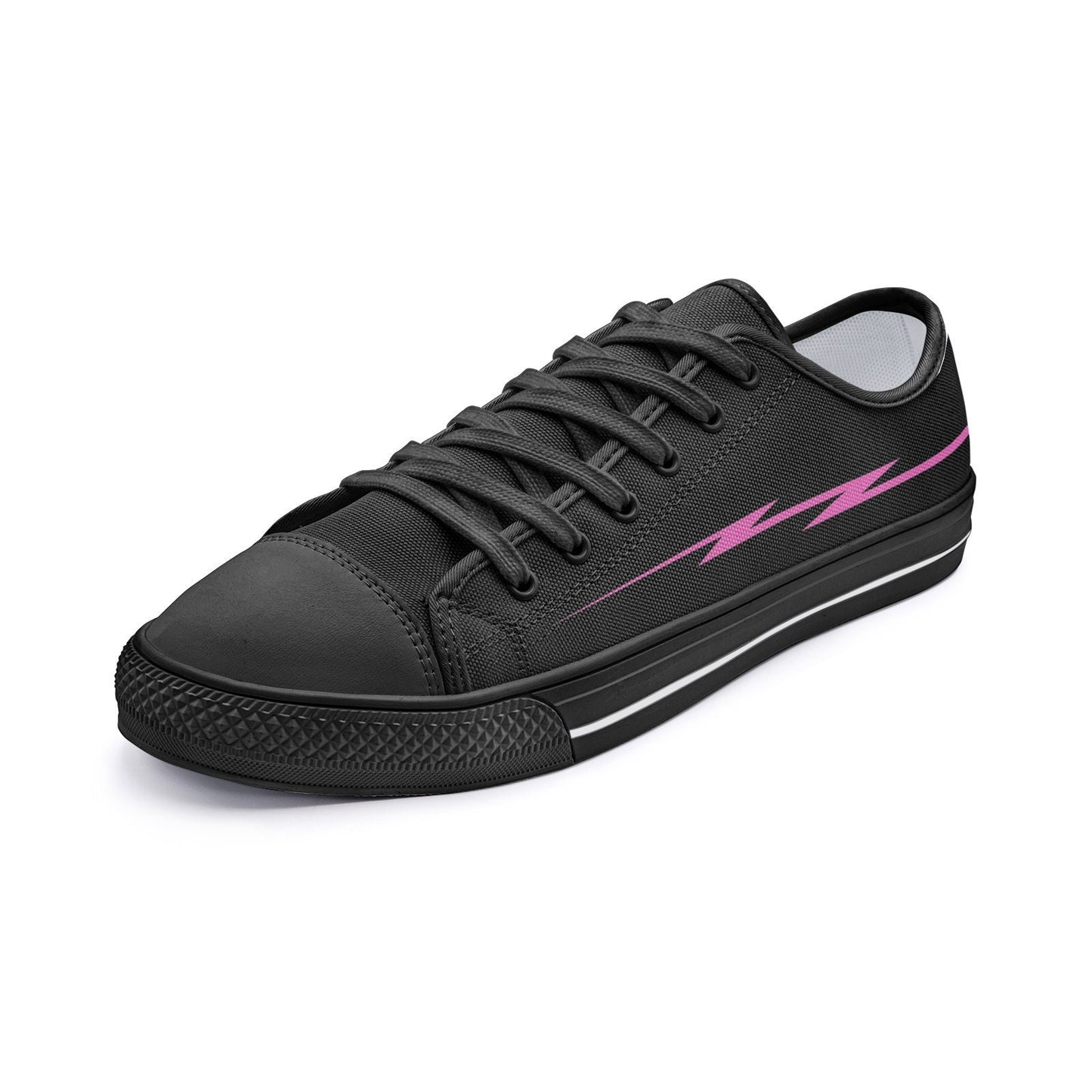 Black Sneakers Casual Unisex Low Top Canvas Shoes