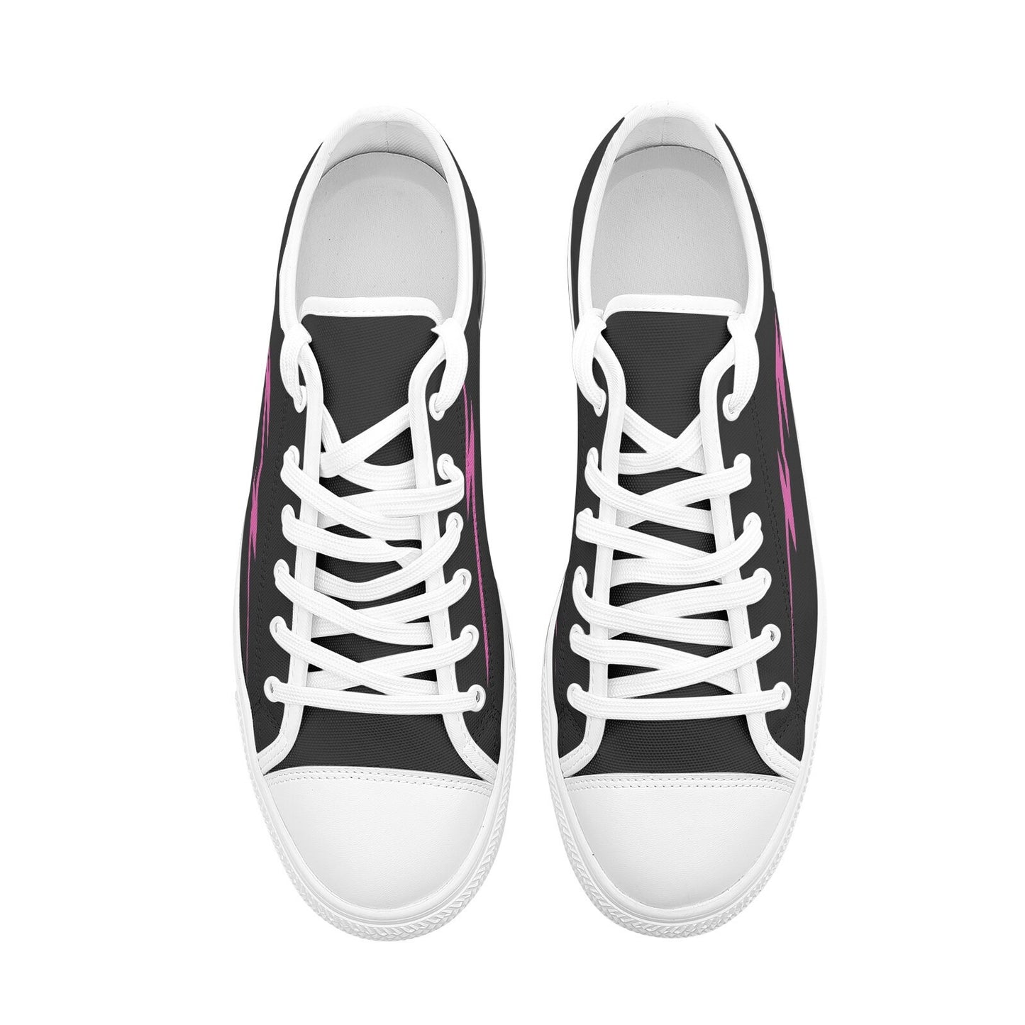 Black Sneakers Casual Unisex Low Top Canvas Shoes