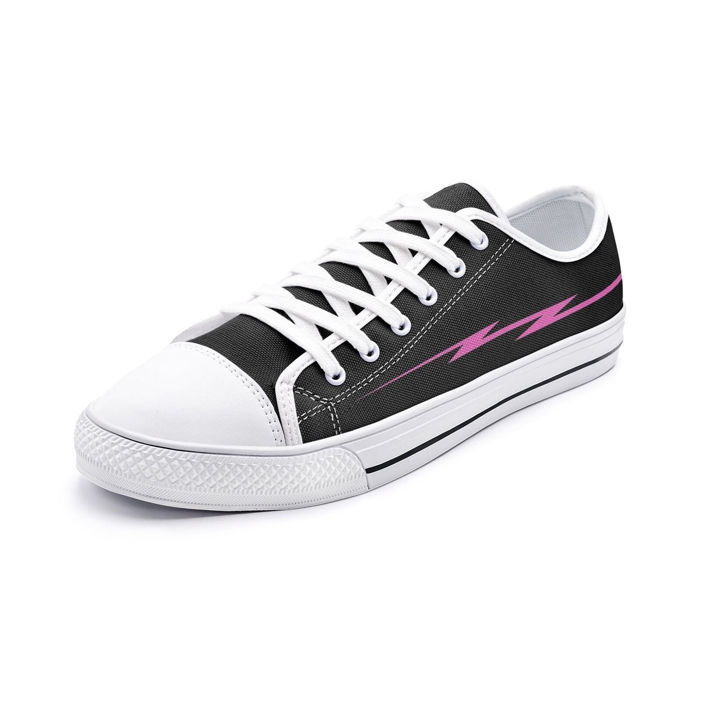Black Sneakers Casual Unisex Low Top Canvas Shoes