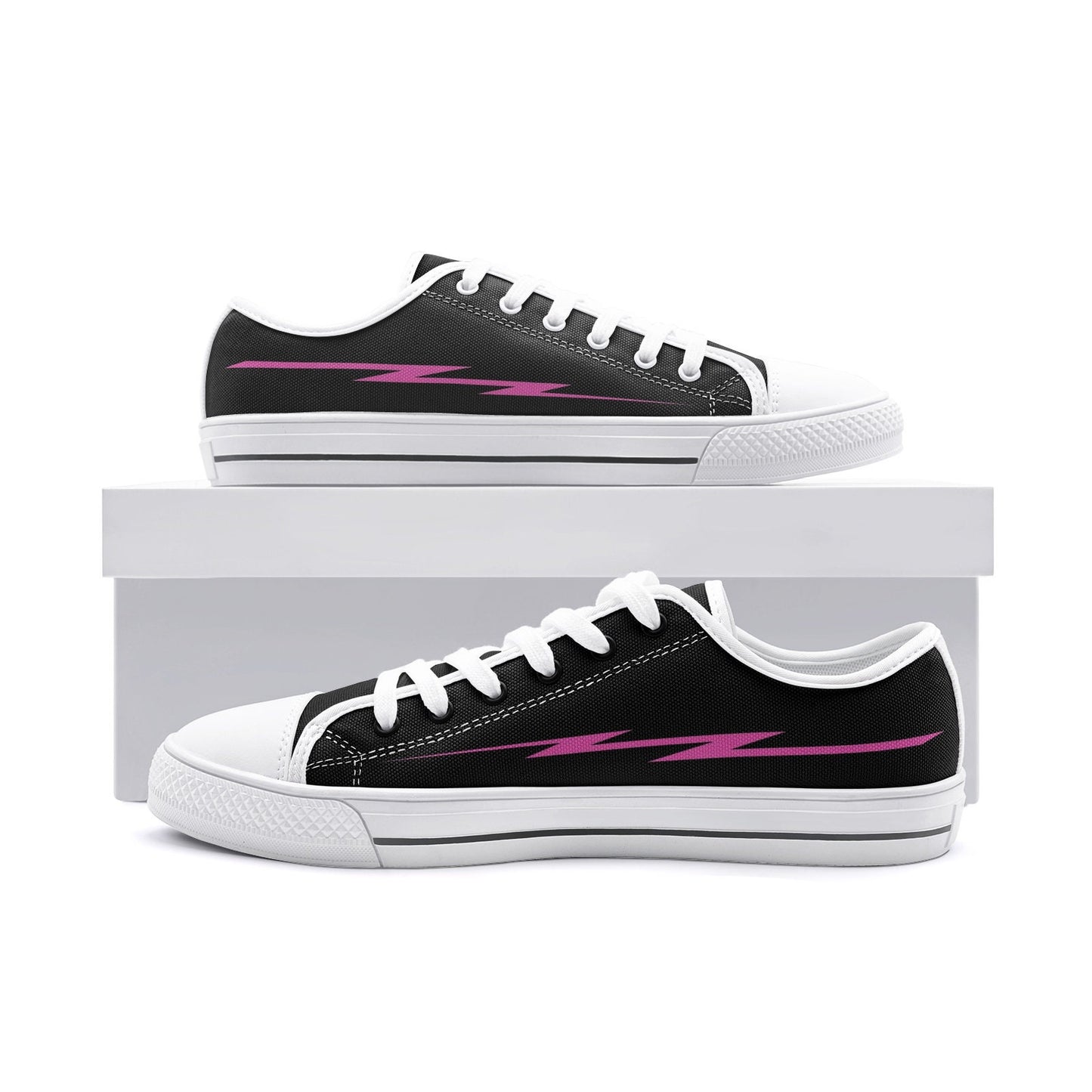 Black Sneakers Casual Unisex Low Top Canvas Shoes