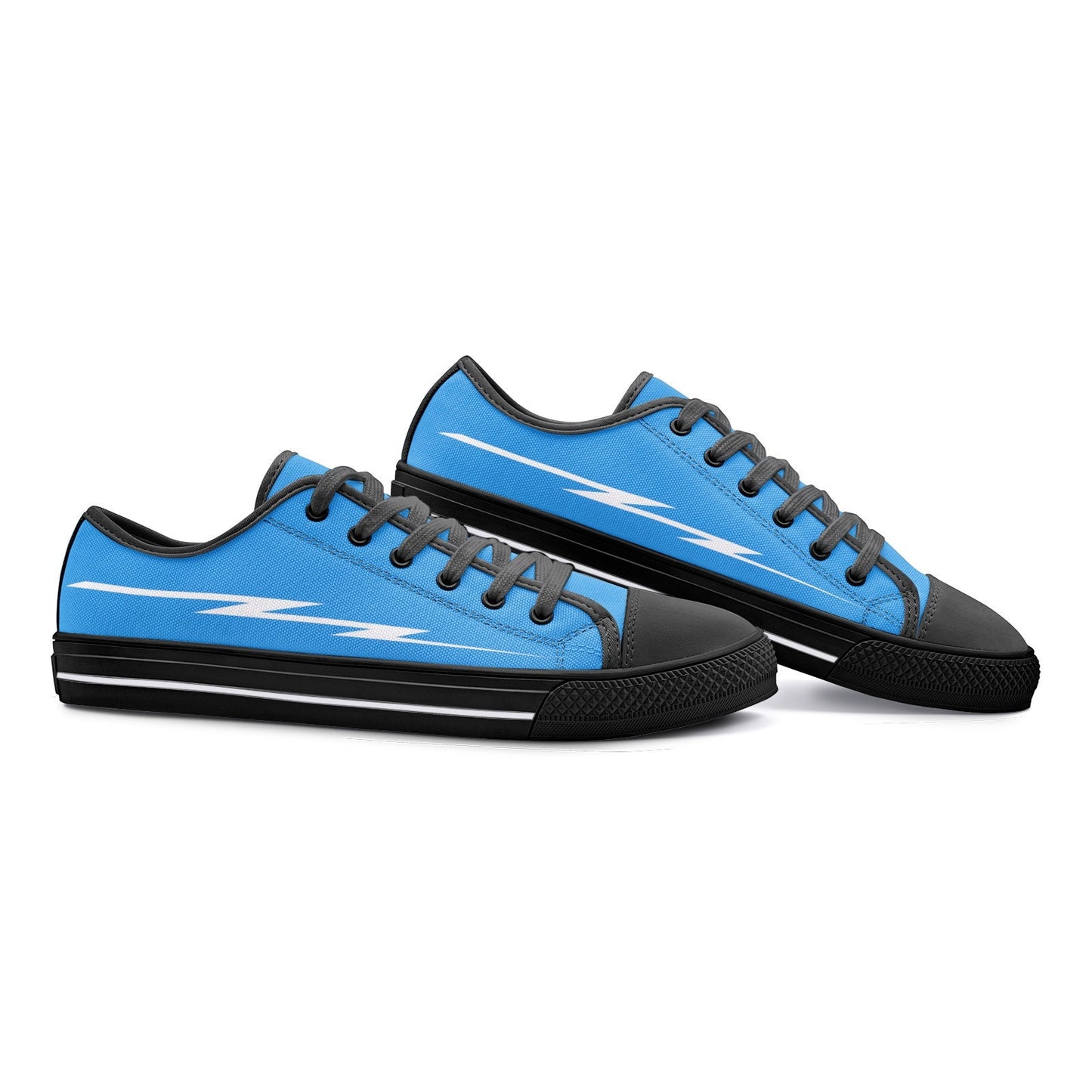 Blue Casual Sneakers Unisex Low Top Canvas Shoes