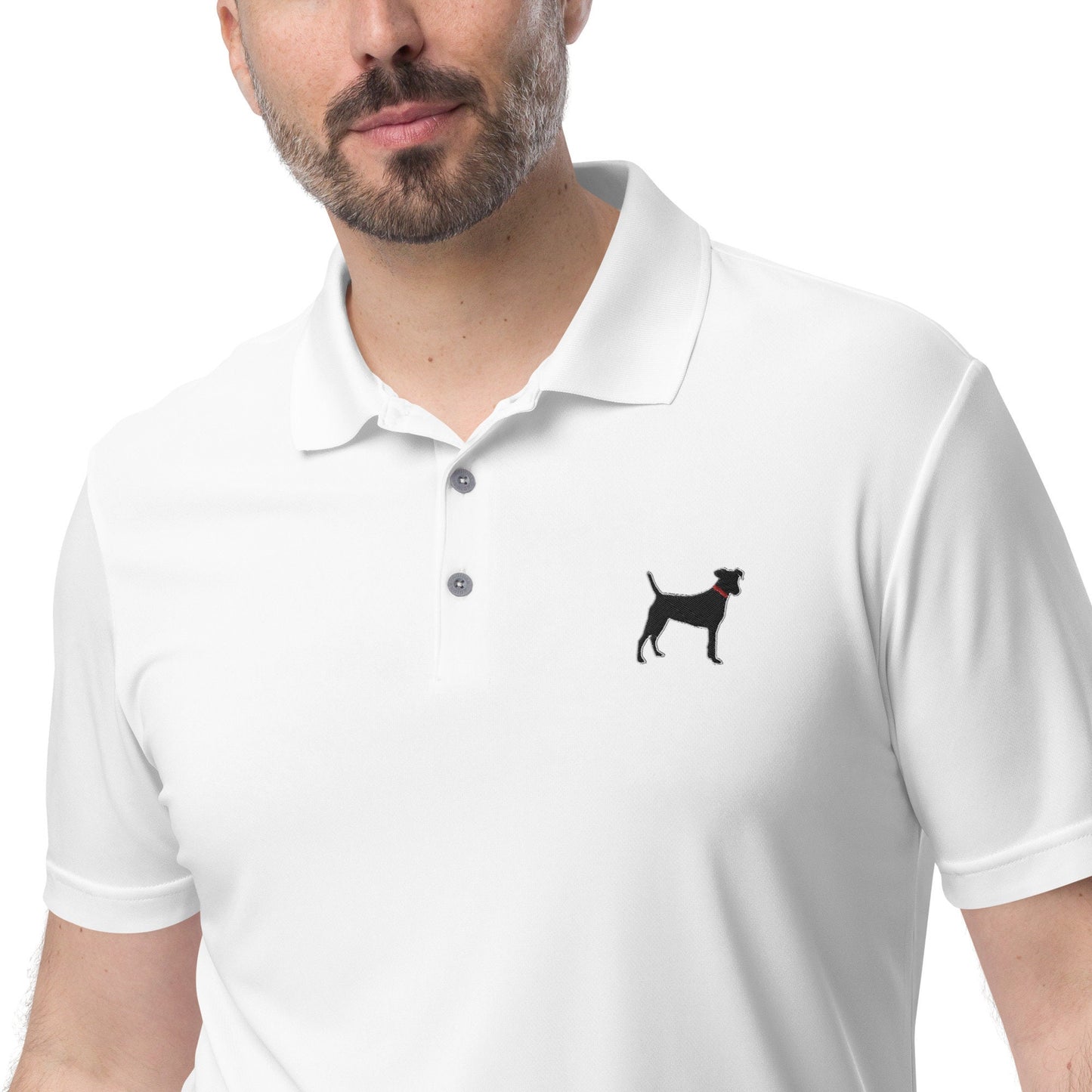Black Dog Lovers Adidas Polo Shirts