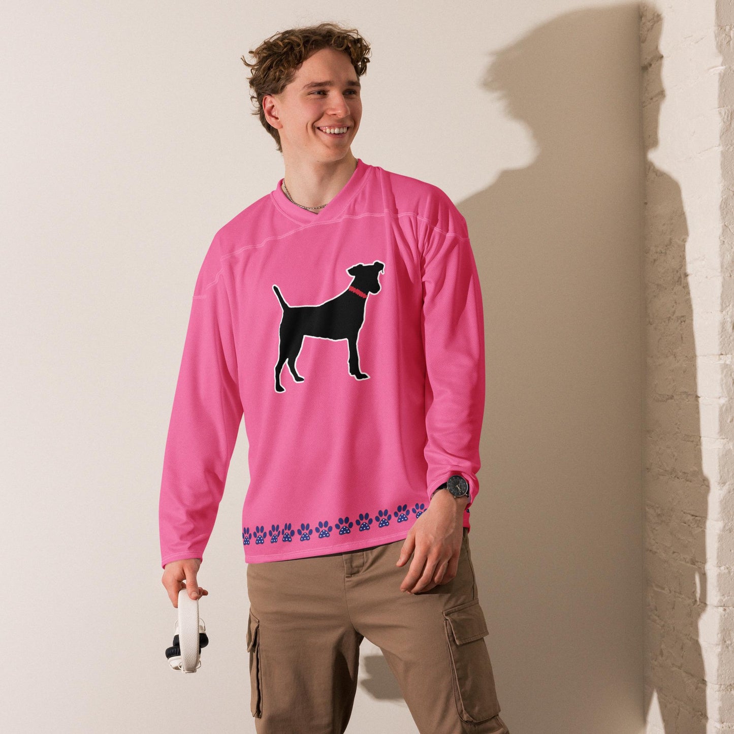 Black Dog Pink Hockey Jerseys