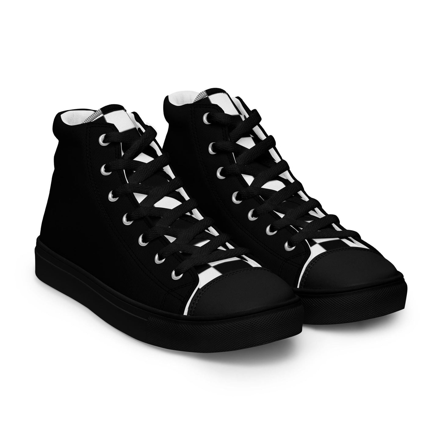Black High Top Sneakers Mens high top canvas shoes