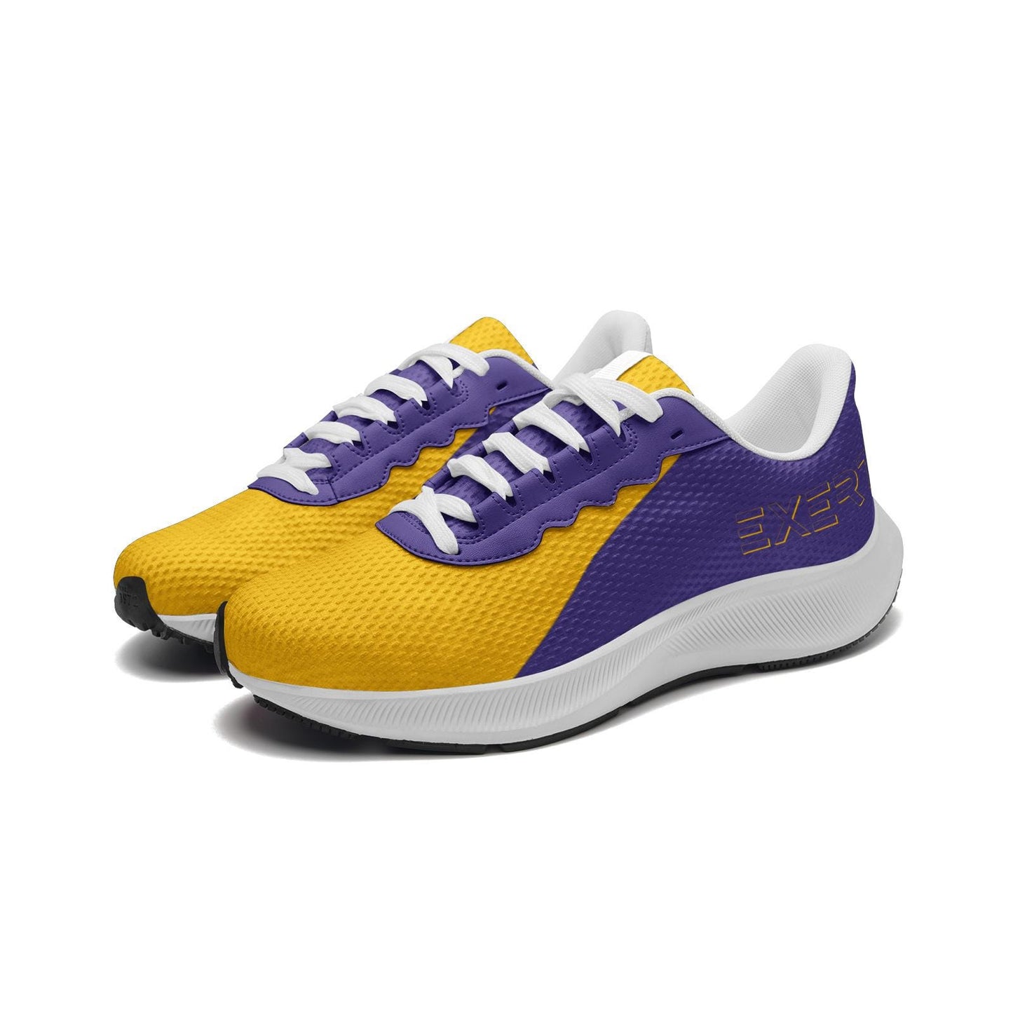 Purple and Gold Running Shoes Unisex Sizes