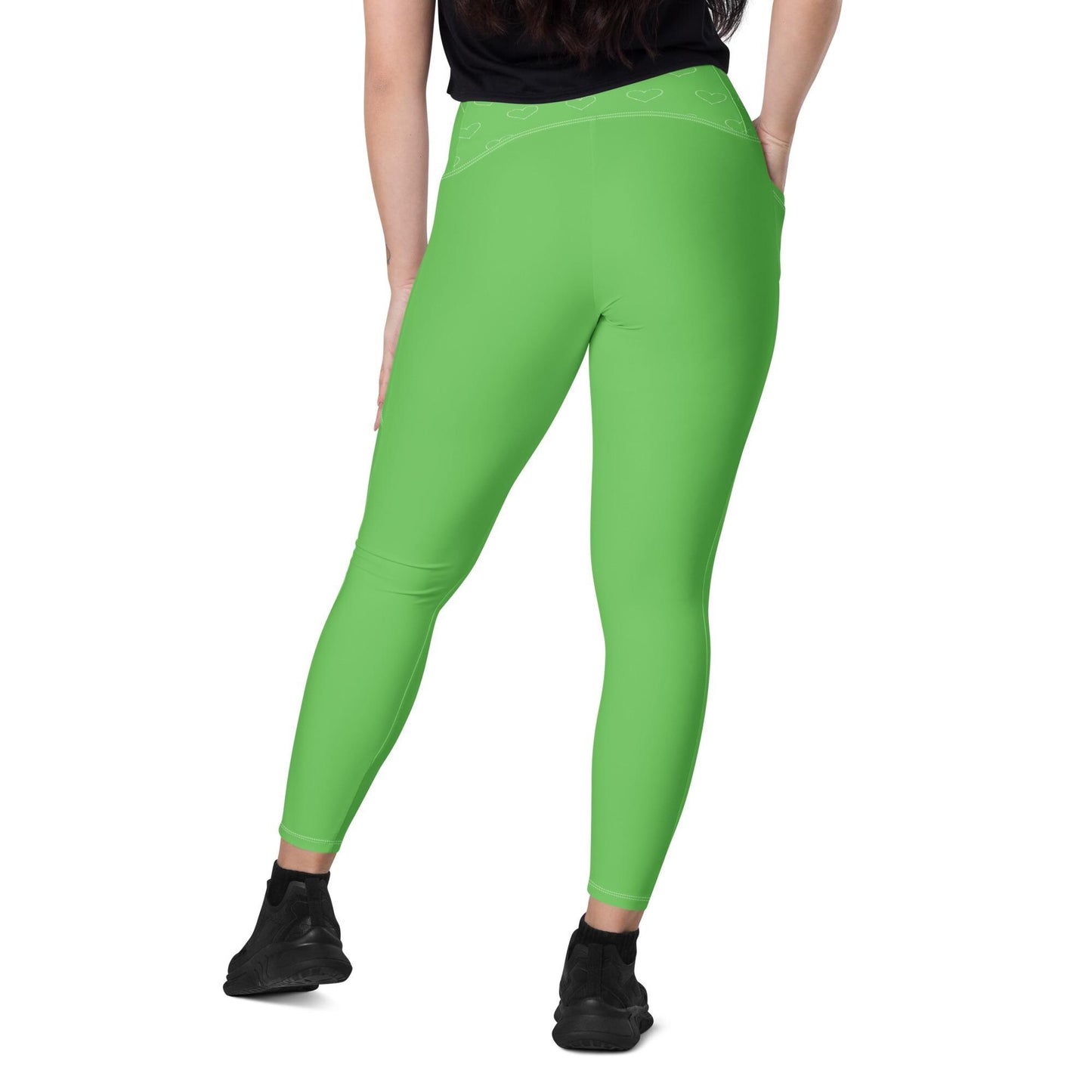 Green Leggings with pockets