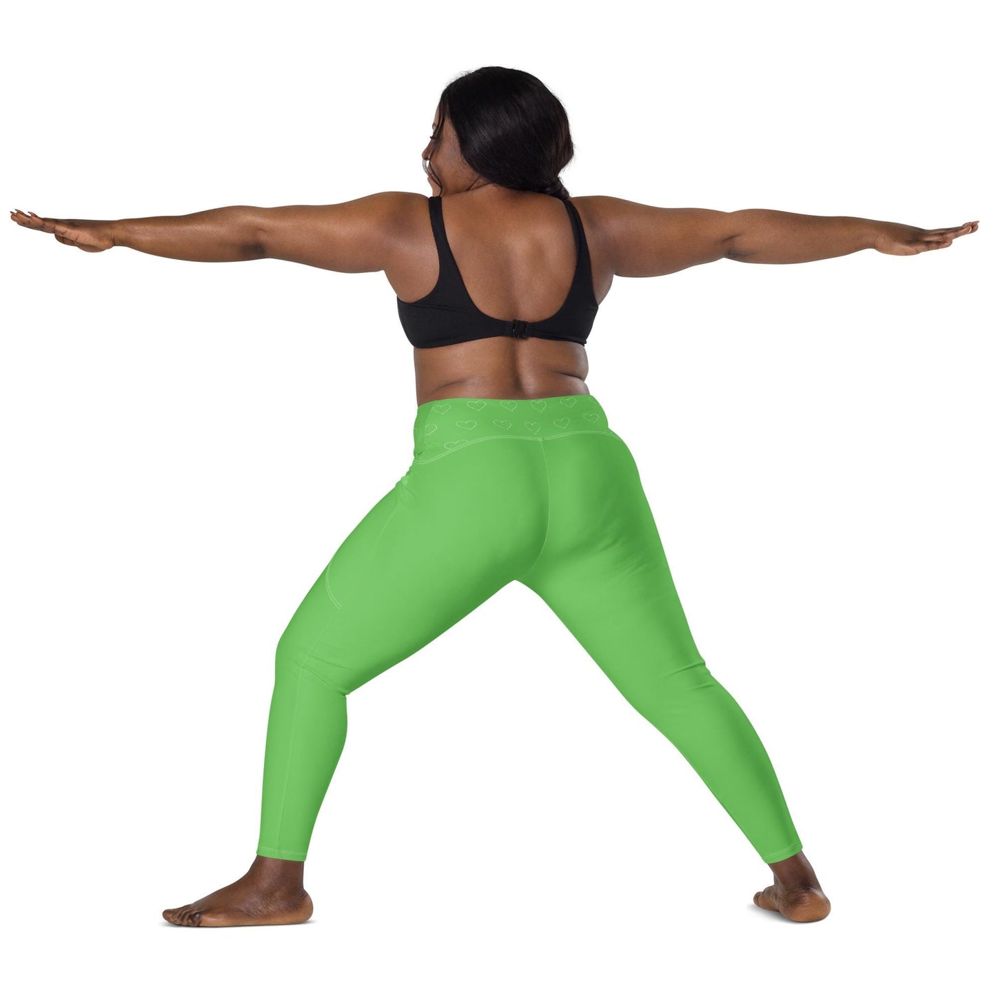 Green Leggings with pockets