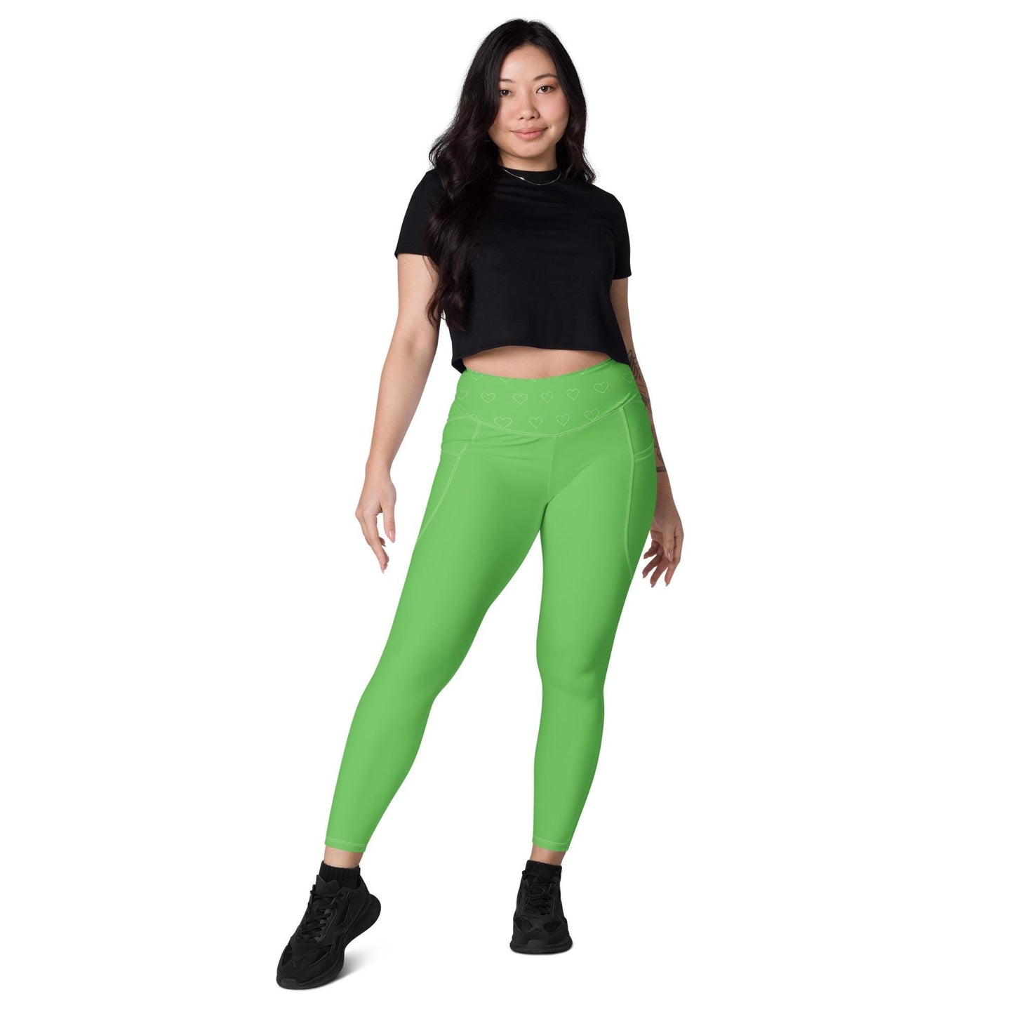 Green Leggings with pockets